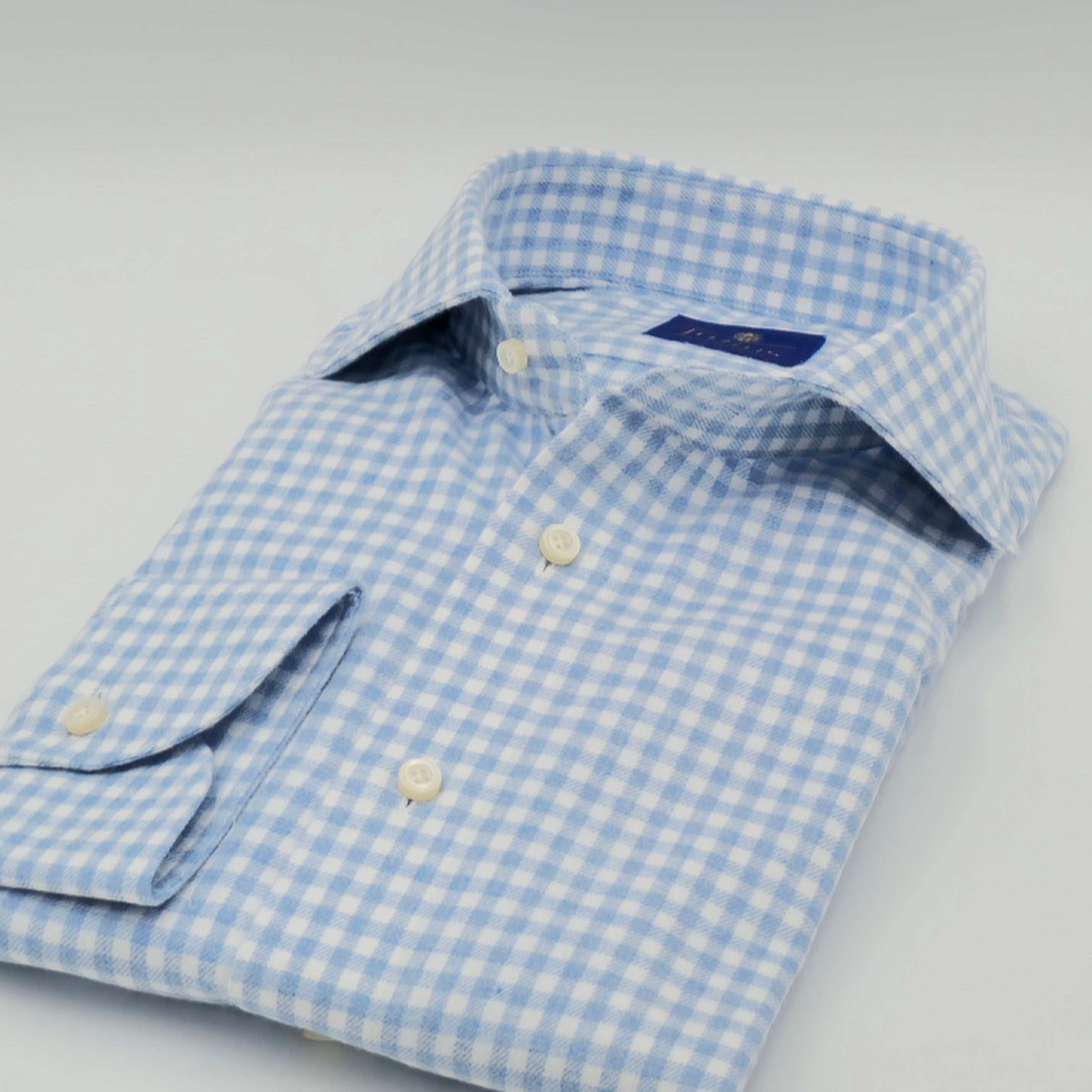 Cutaway MF Flannel Check Light Blue