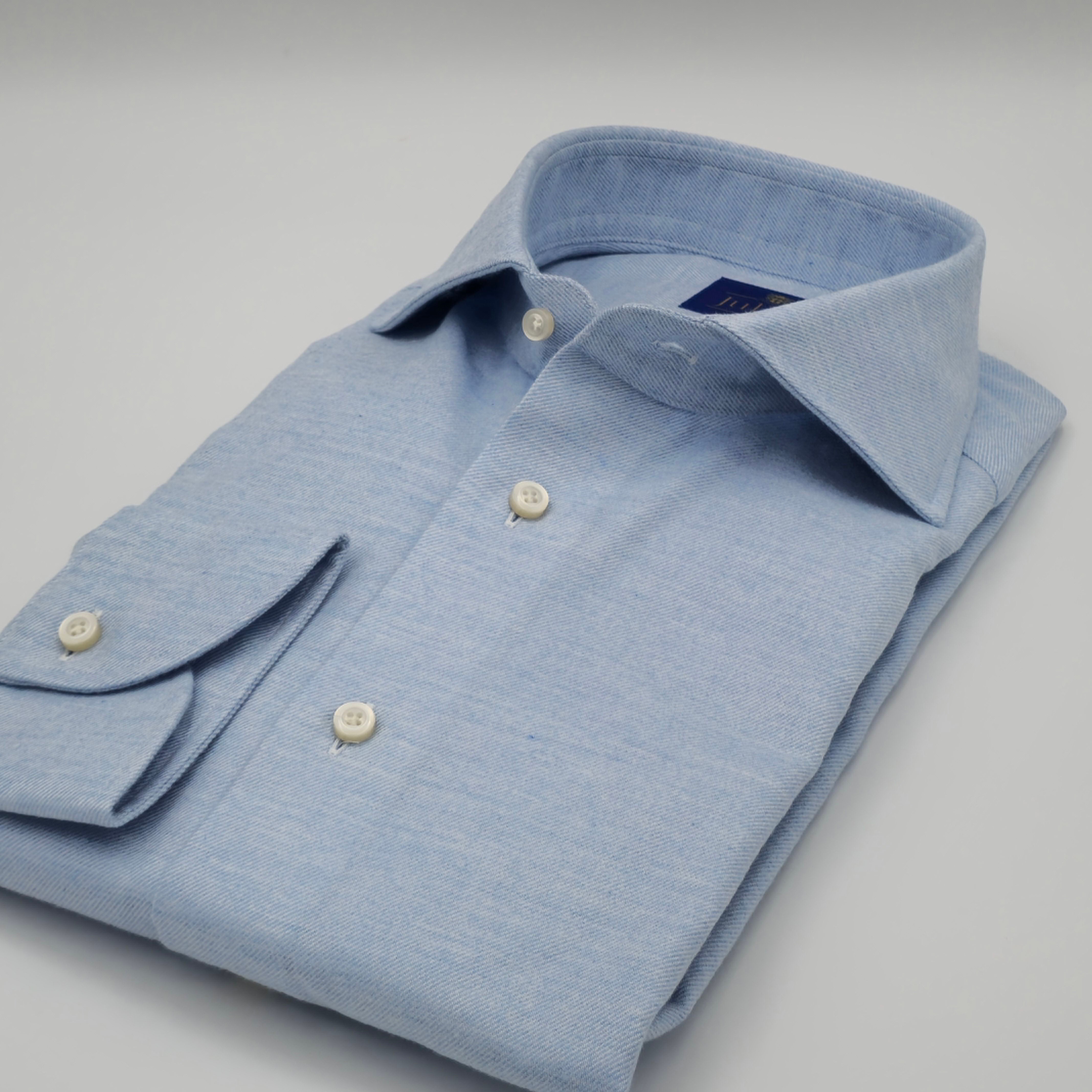 Cutaway MF Flannel Plain Light Blue