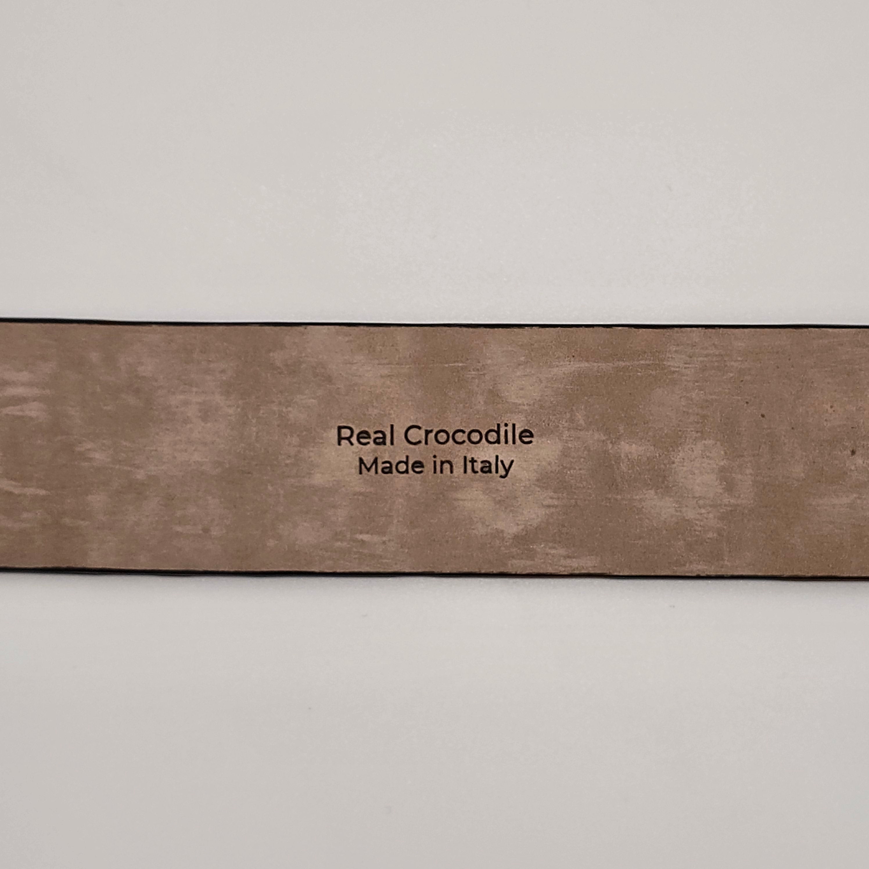 Belt Real Crocodile Blue