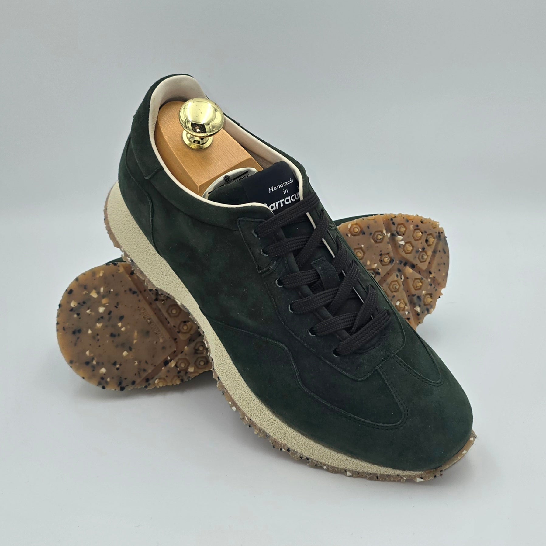 Sneaker React Suede Moss Green