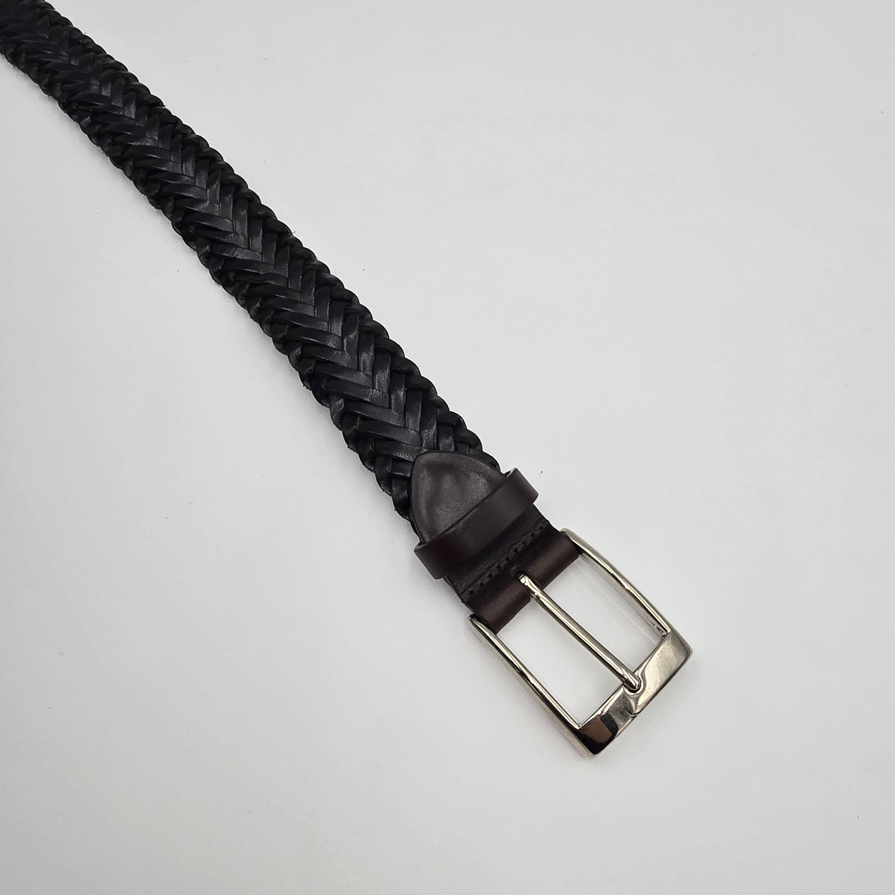 Belt Handwoven Intrecciato Dark Brown
