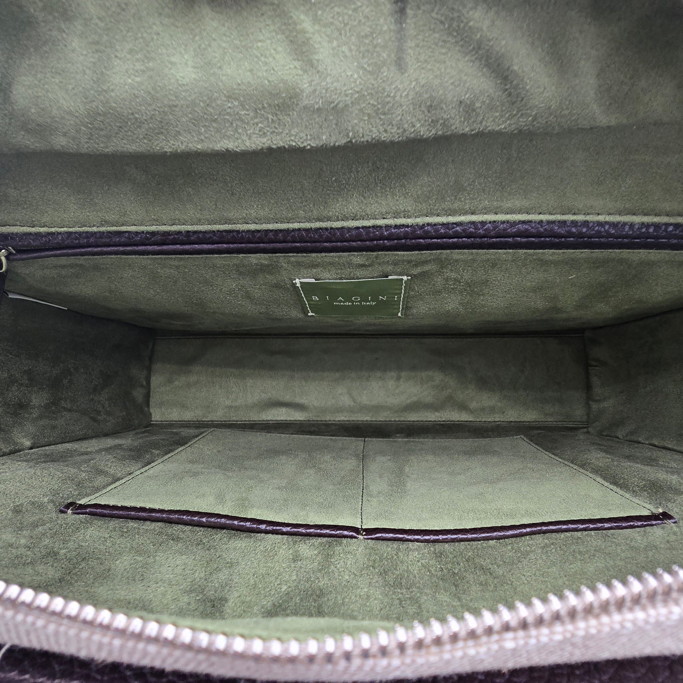 Business Bag Canvas & Handpolished Calf Cognac