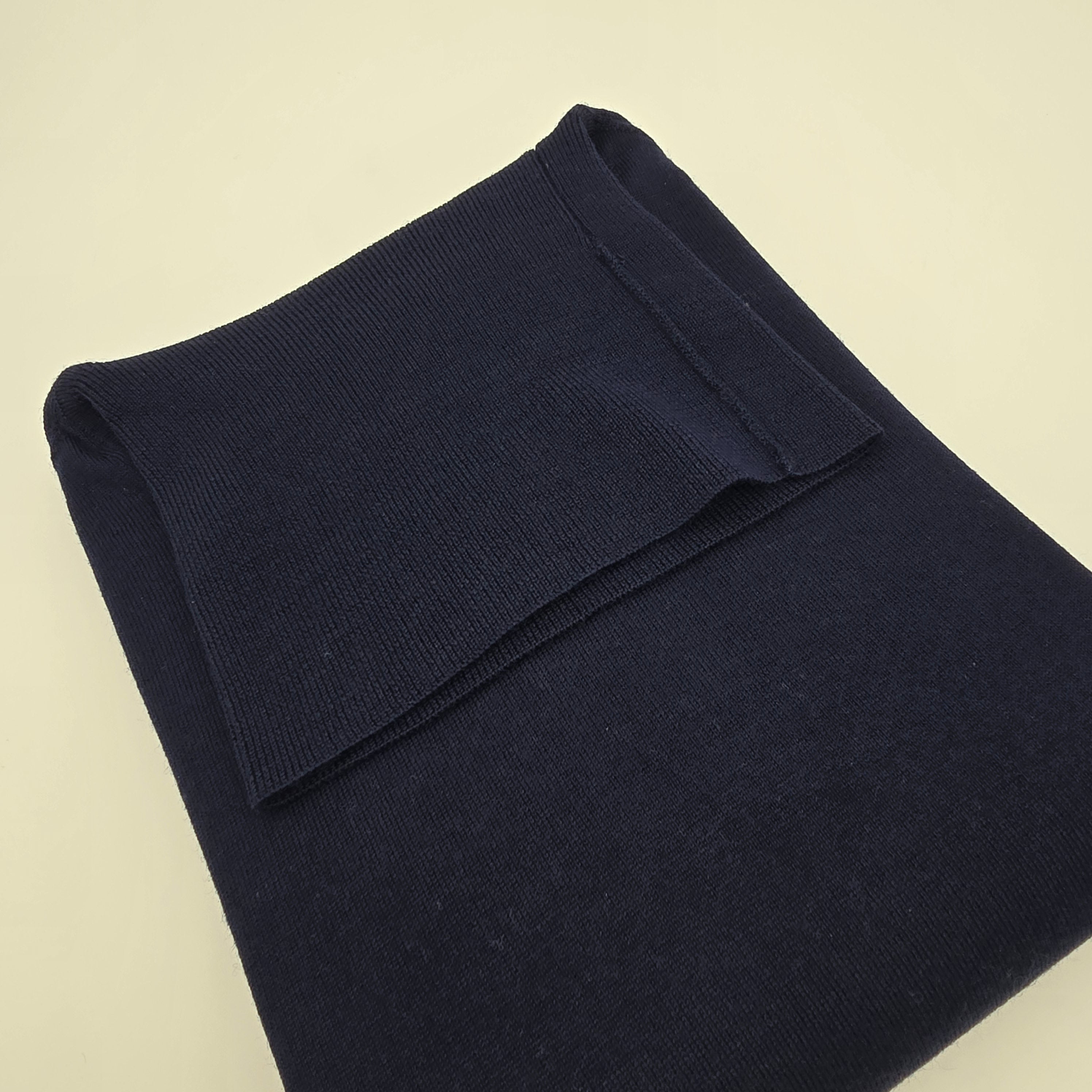 Roll Collar Merino Navy