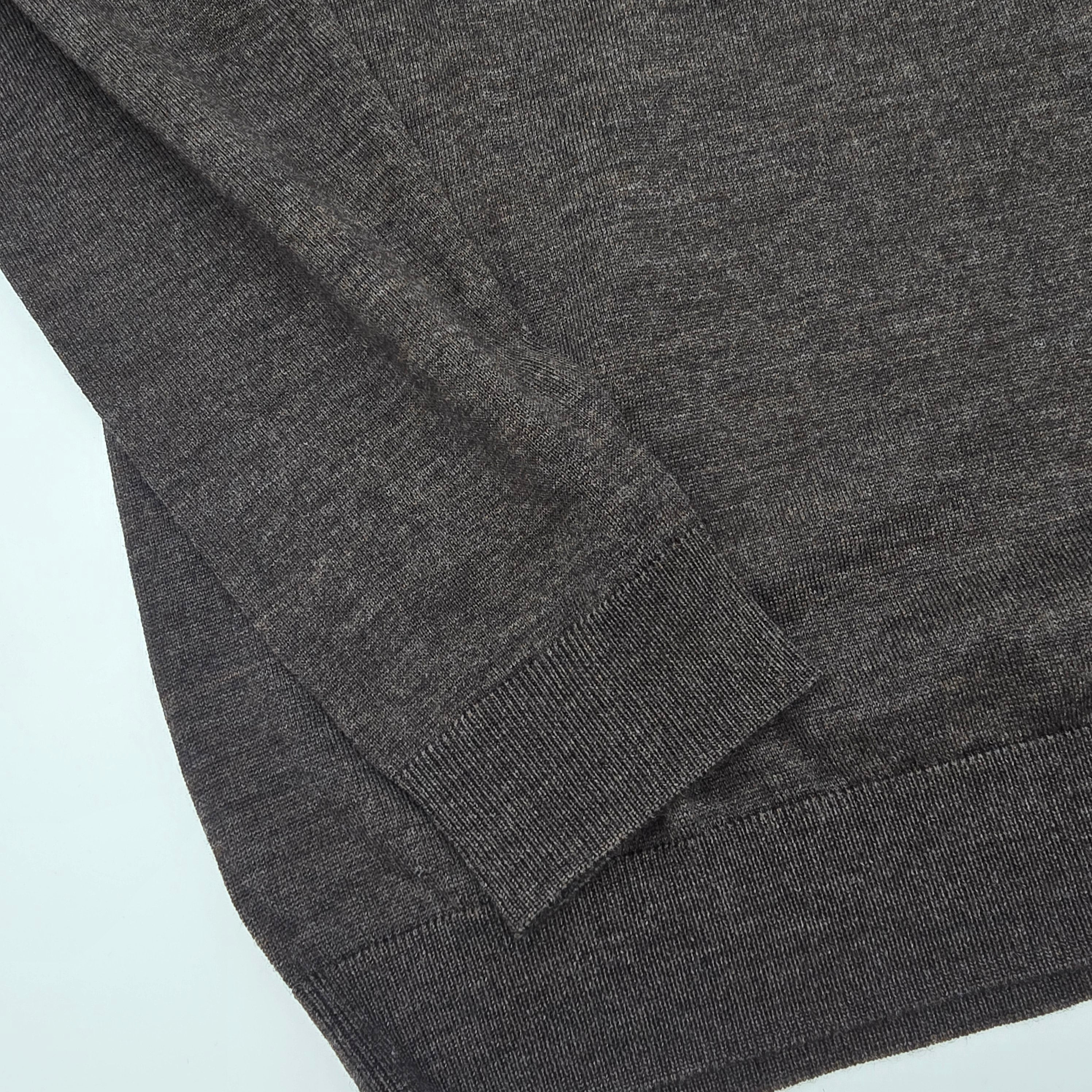 Rollkragen Merino Dunkelbraun