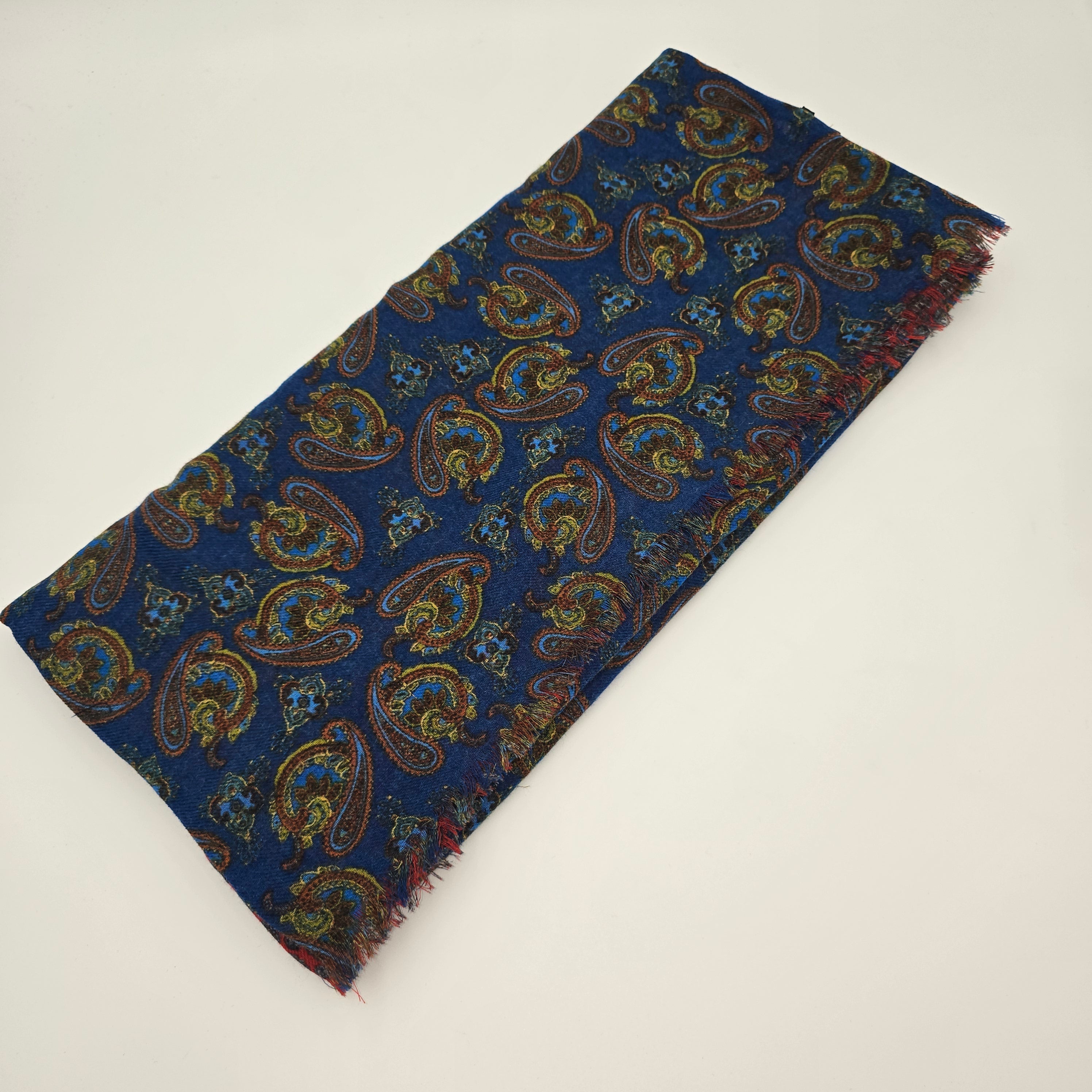 Scarf Wool Double Face Paisley