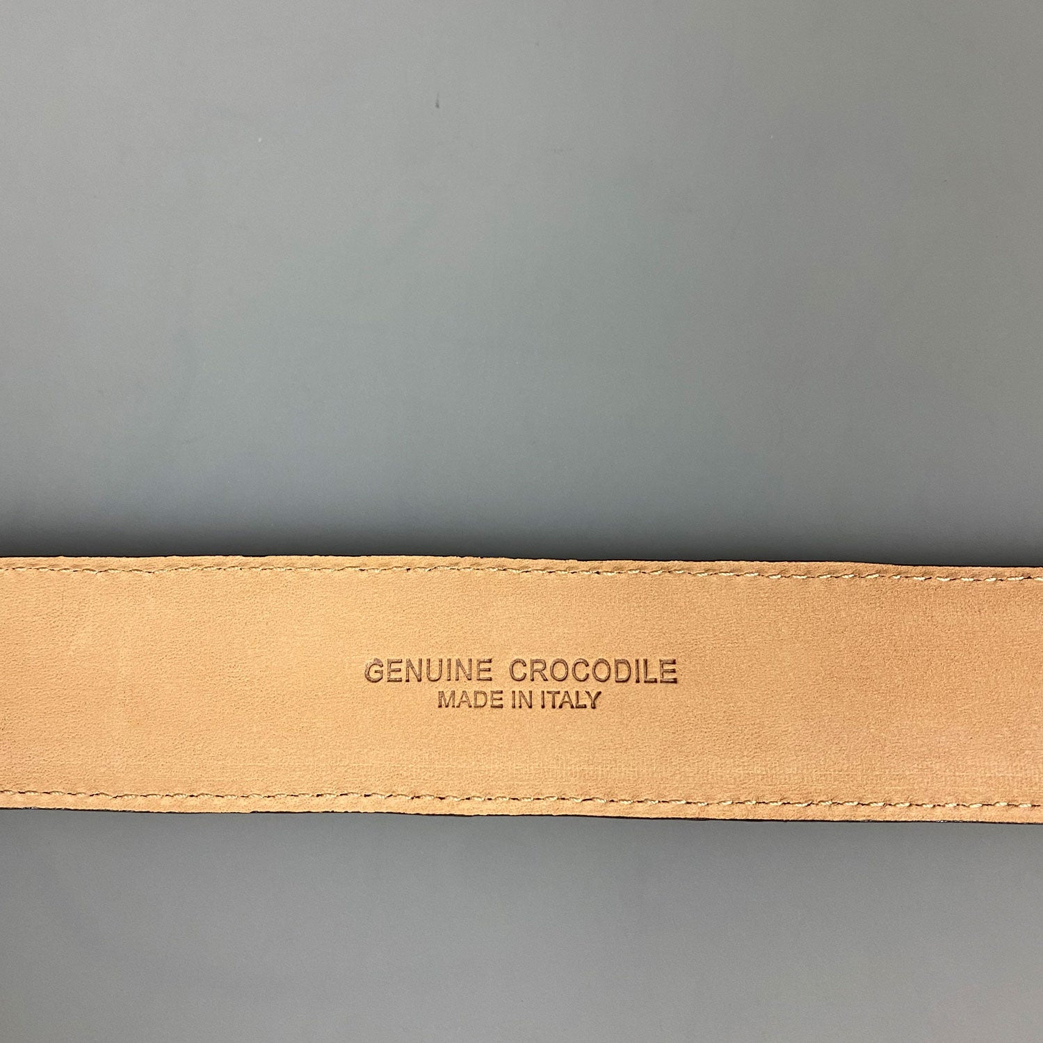 Belt Caiman Croco Brown