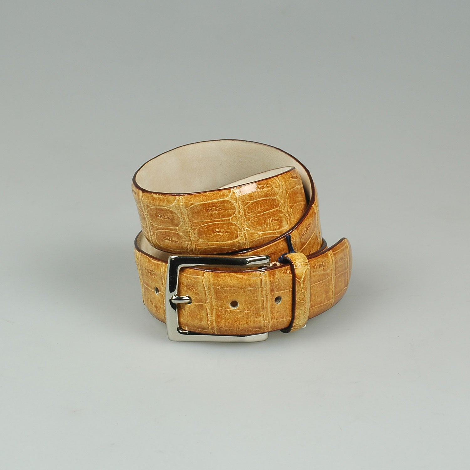 Belt Croco Light Brown