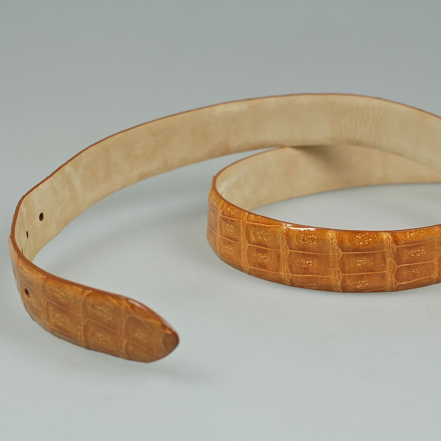 Belt Croco Light Brown