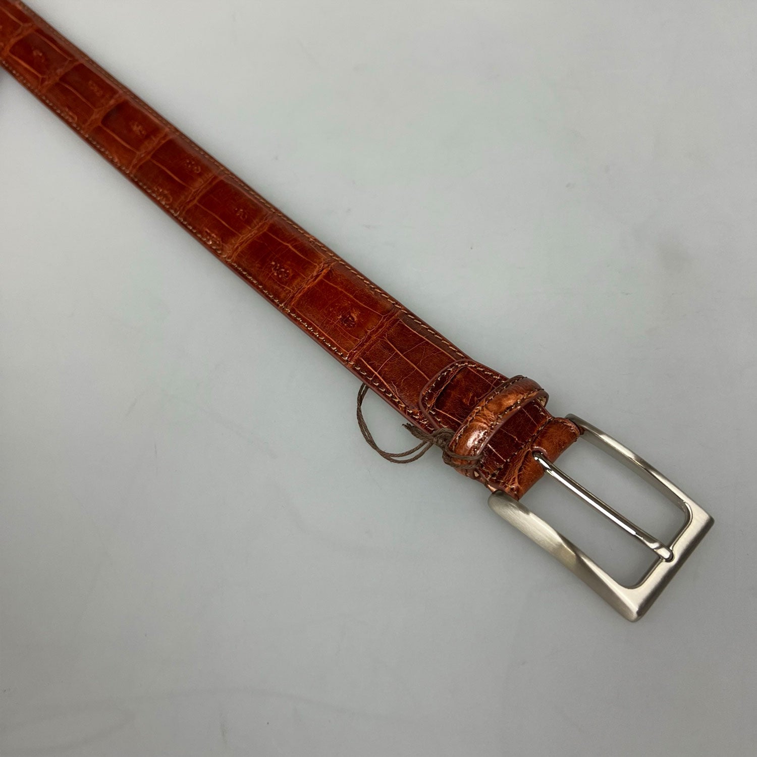 Belt Caiman Croco Cognac