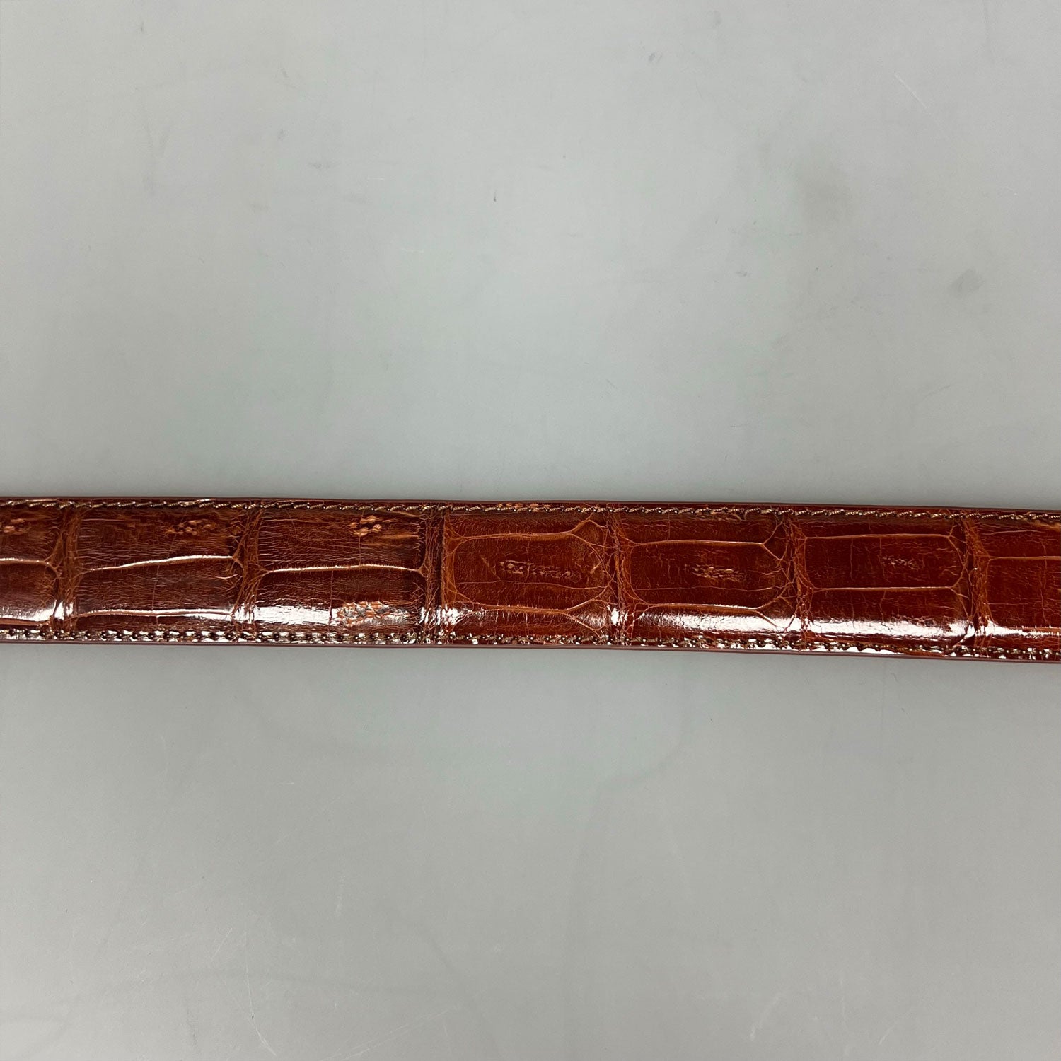 Belt Caiman Croco Cognac