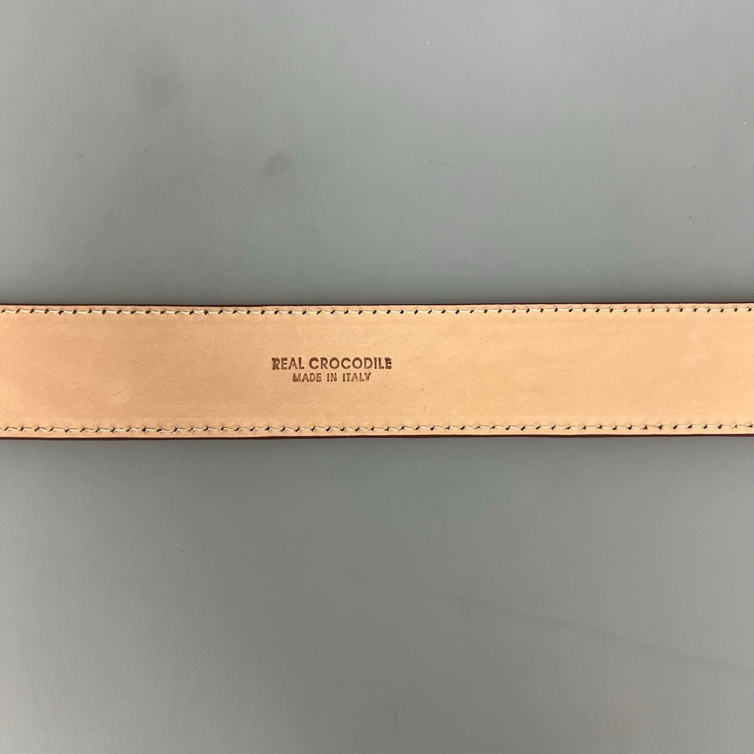 Belt Caiman Croco Cognac