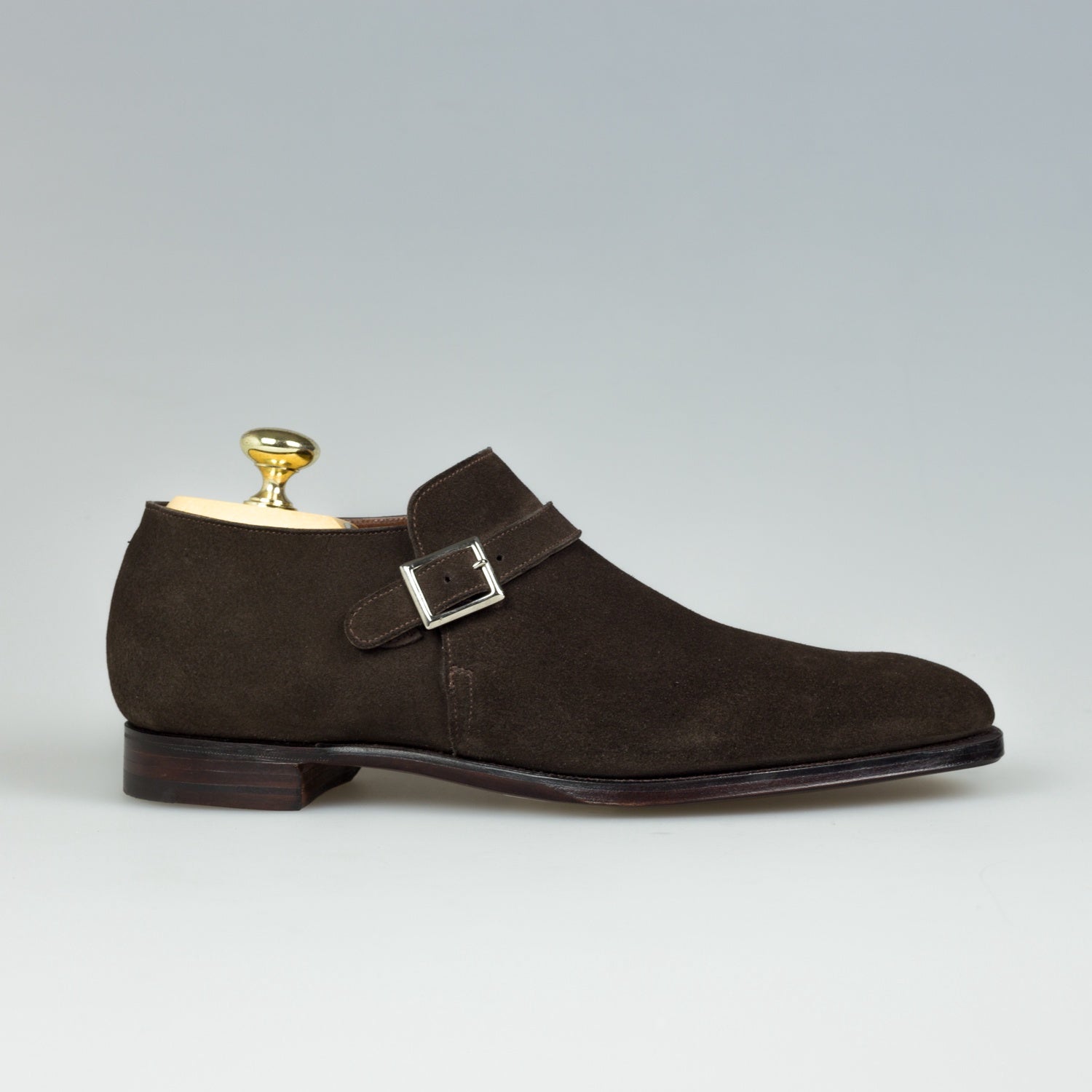 Crockett & Jones Portman Espresso Suede Donker Bruin