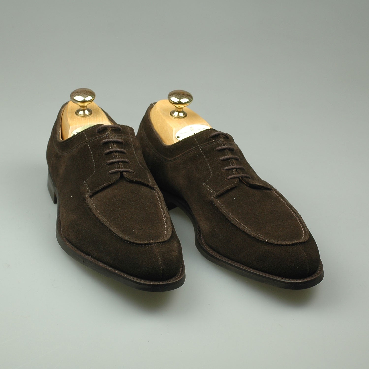 Crockett & Jones Hardwick Suede Donker Bruin