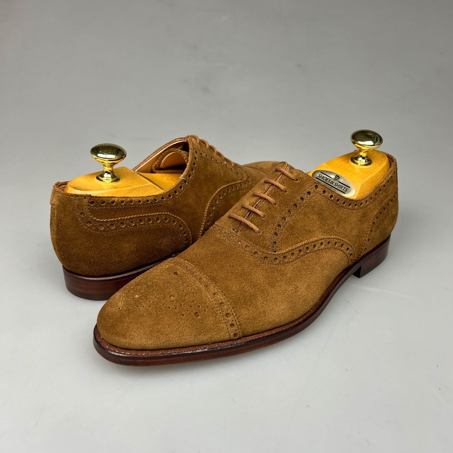 Crockett & Jones Westfield Suede Licht Bruin