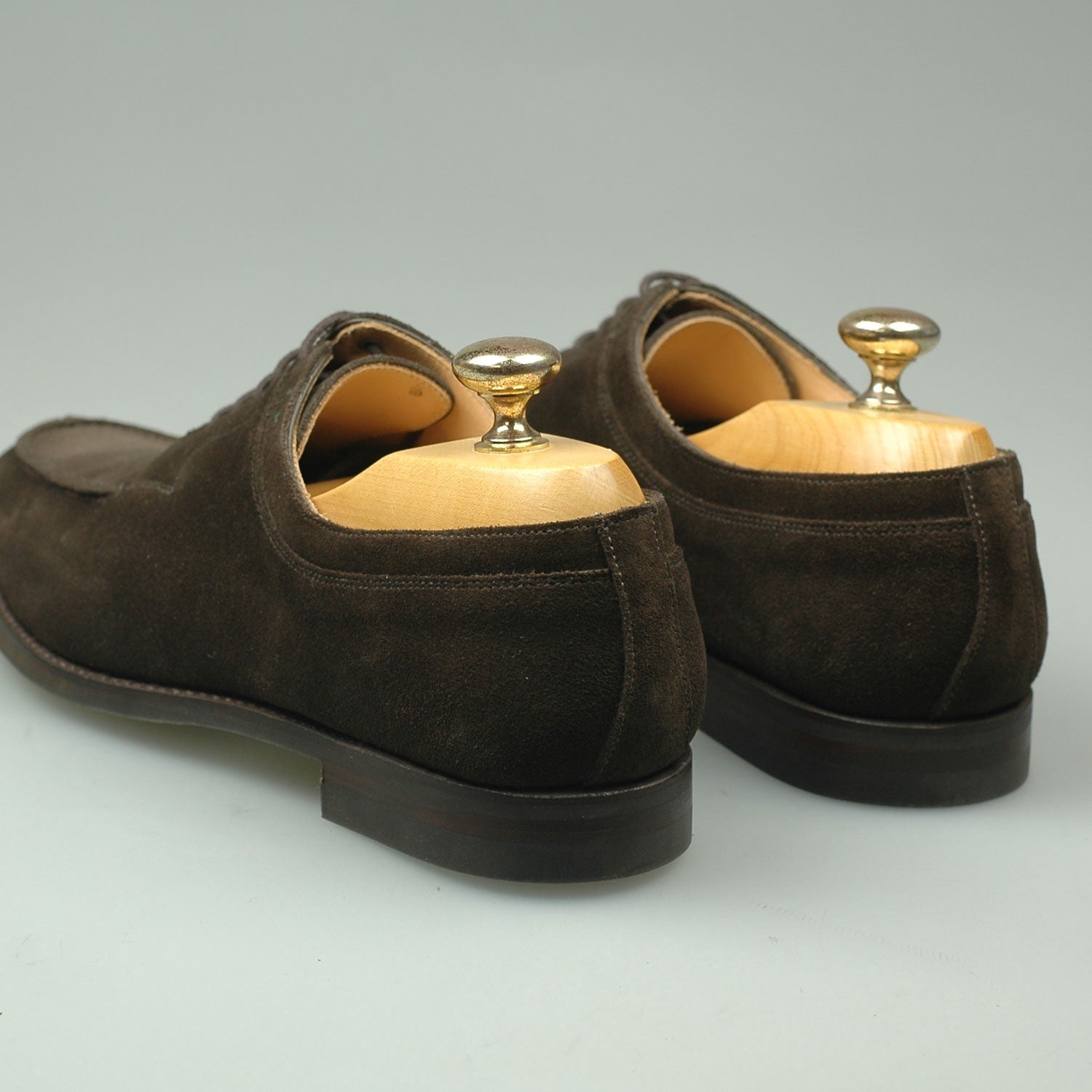 Crockett & Jones Hardwick Suede Donker Bruin
