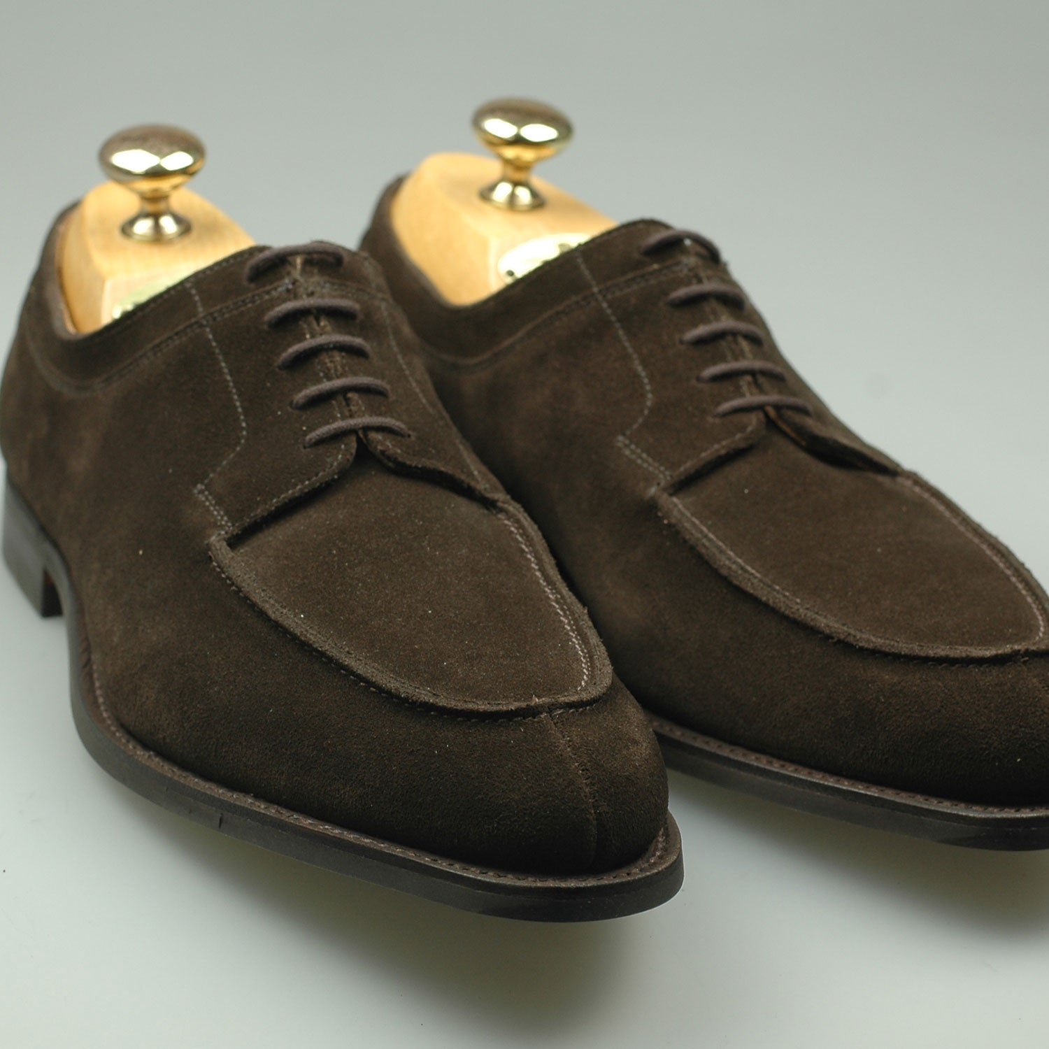 Crockett & Jones Hardwick Suede Donker Bruin