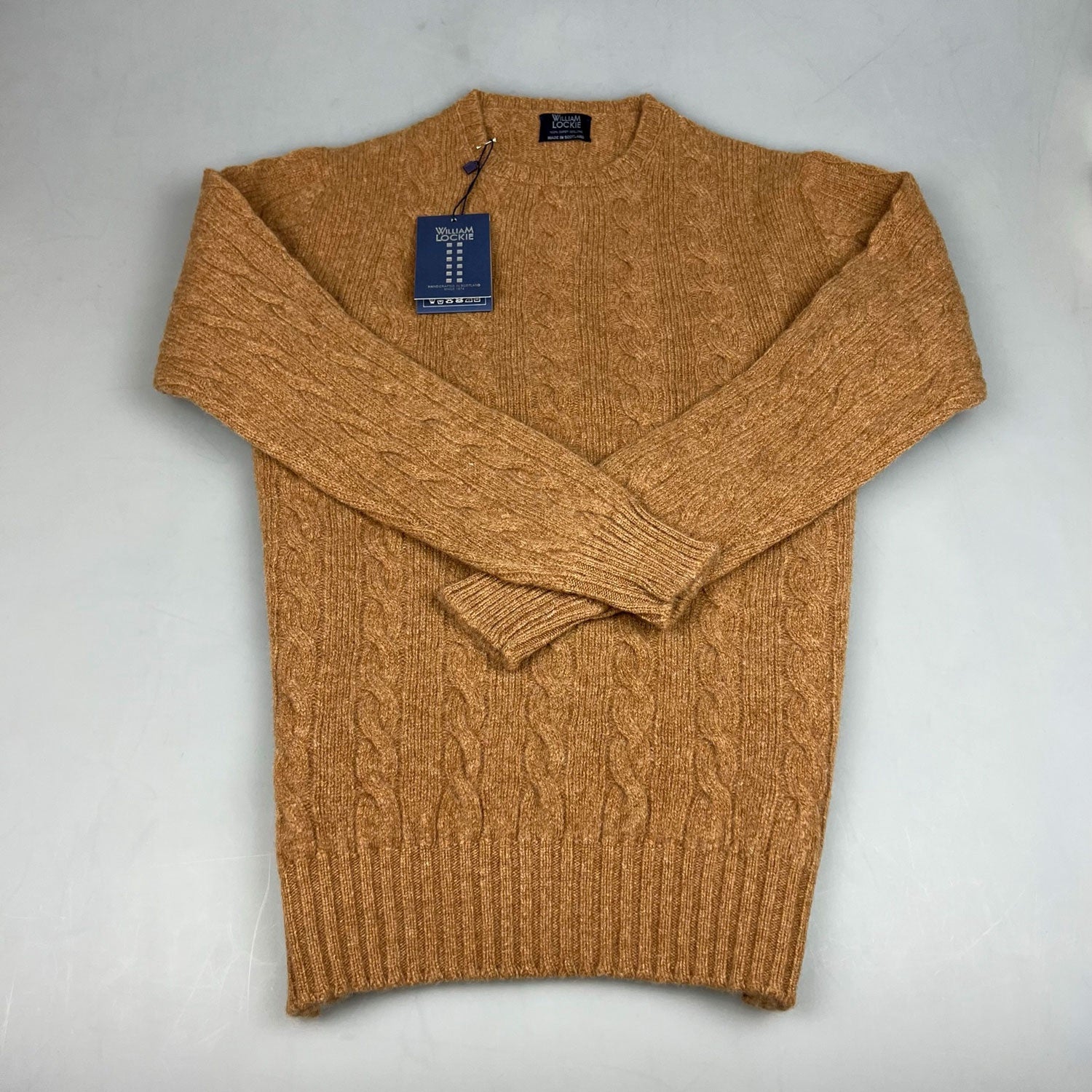 William Lockie Cable Sweater Crew