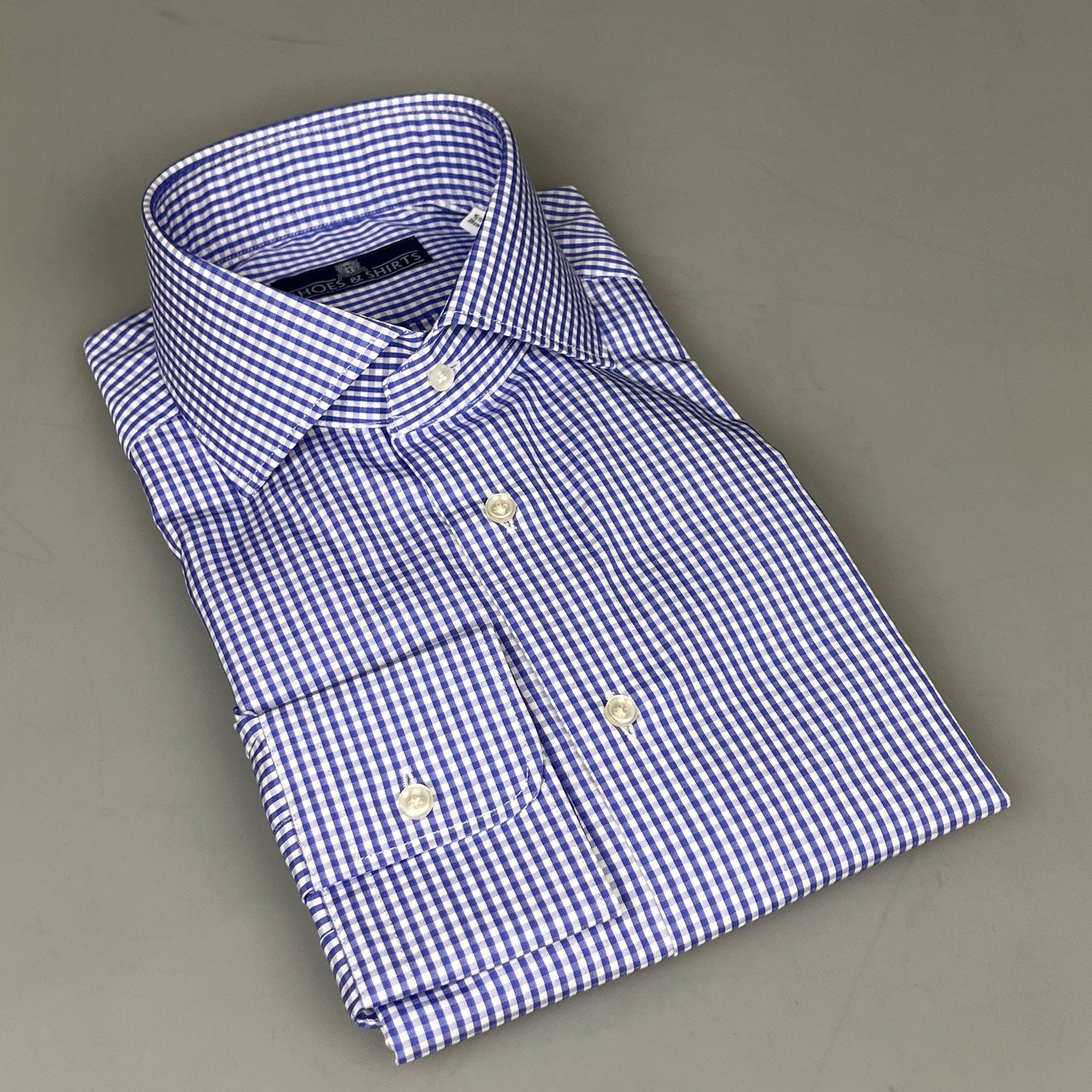Julius Cutaway MF Checked Blauw