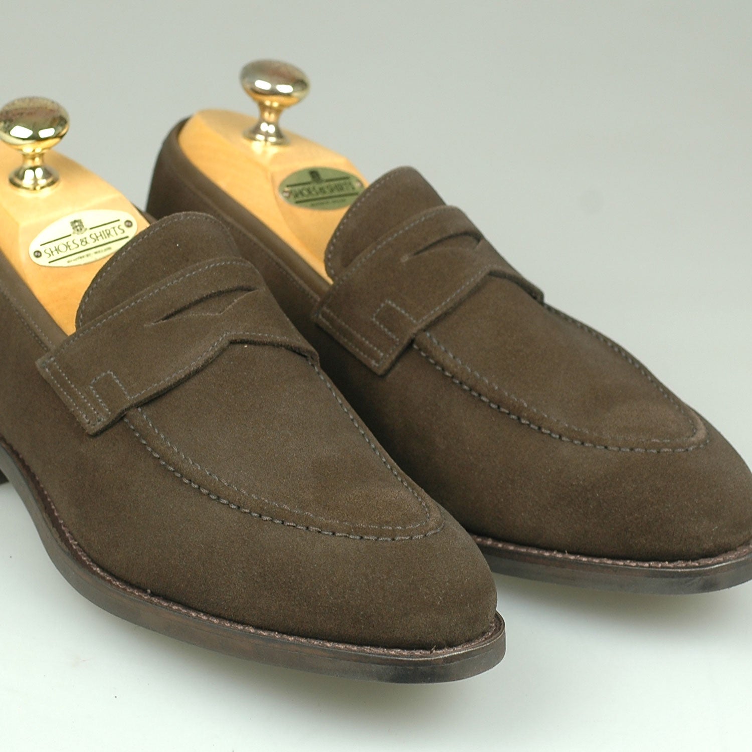 Crockett & Jones Sydney Loafer Suede Donker Bruin