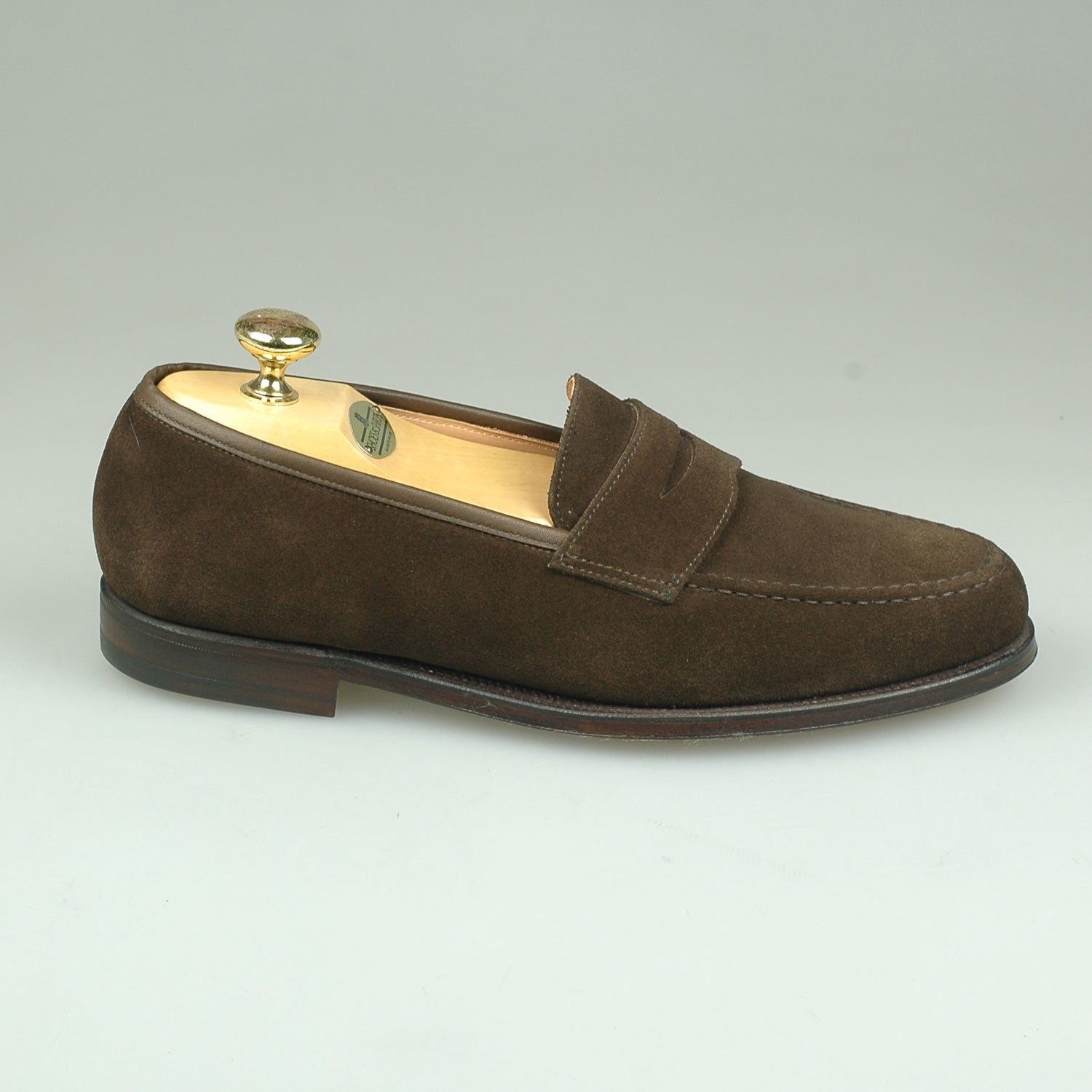 Crockett & Jones Boston Suede Donker Bruin
