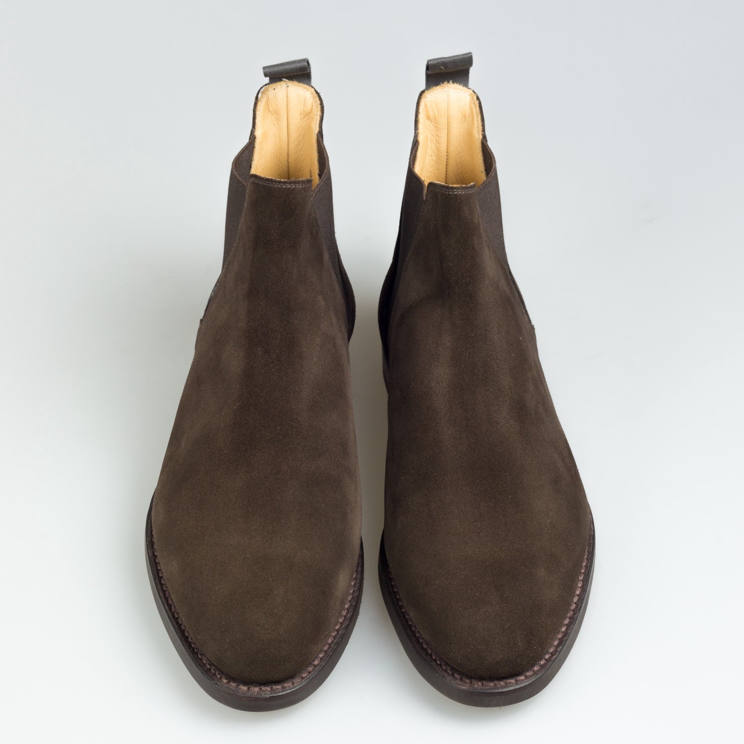 Crockett & Jones Chelsea 8 Suede Donker Bruin
