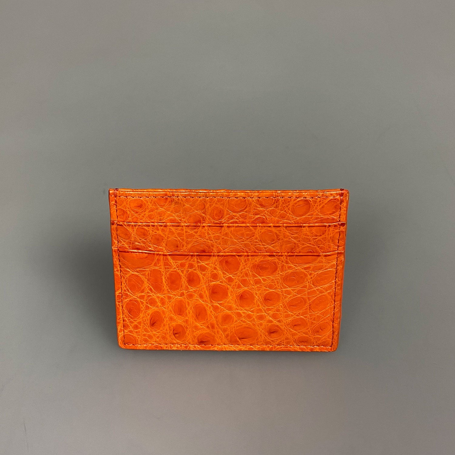 Julius Card Holder Real Croco Oranje