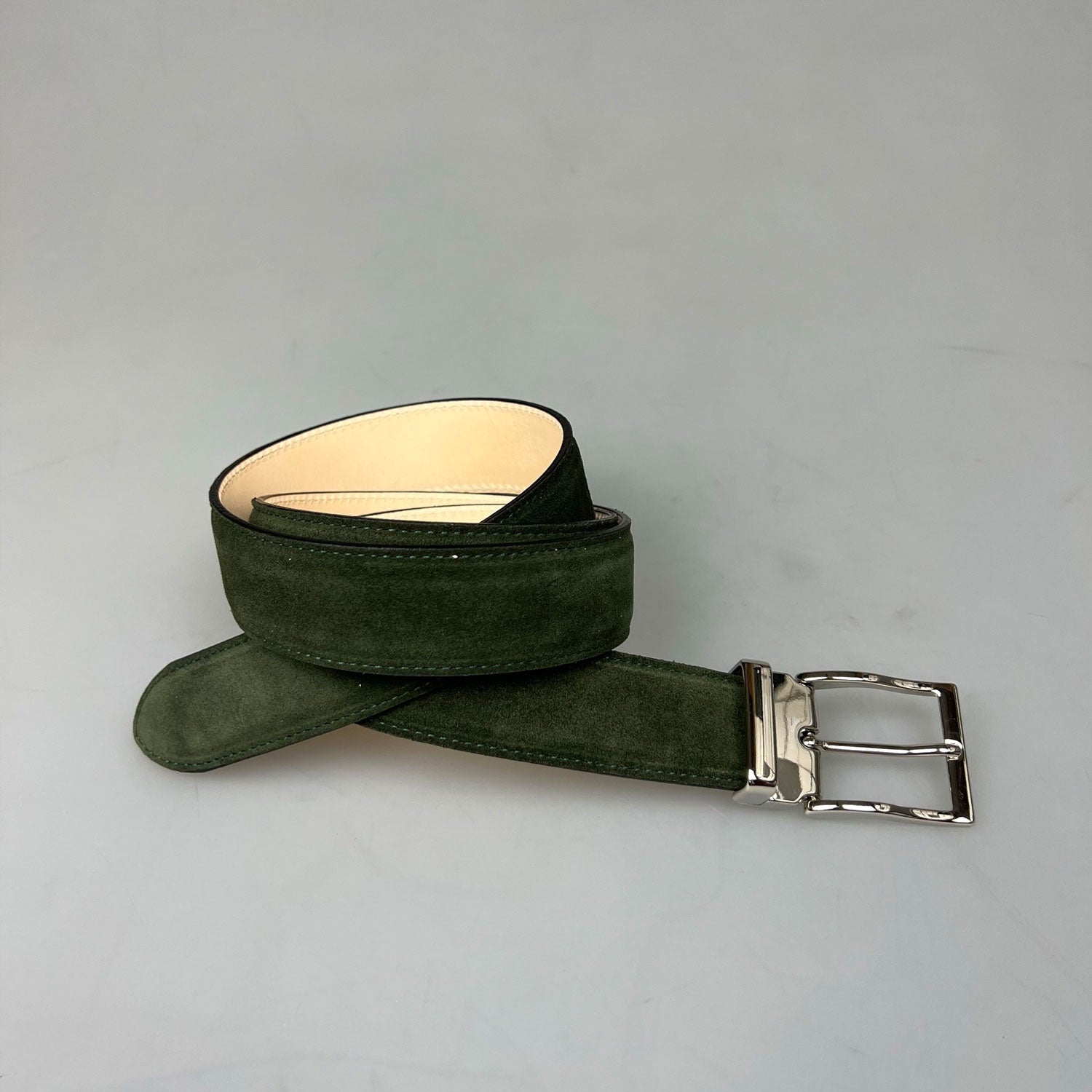 Julius Belt Suede 35 Loden Groen