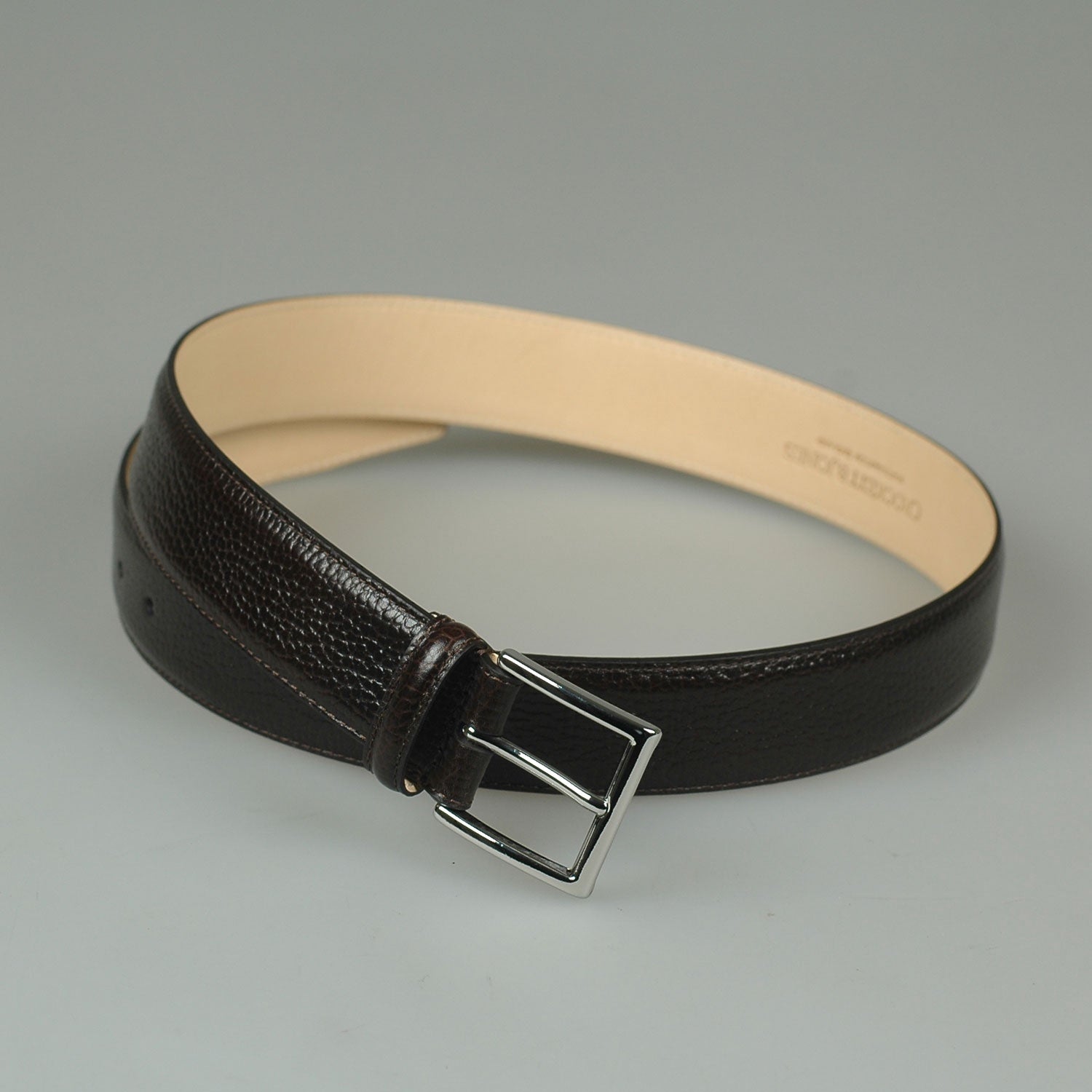 Crockett & Jones Belt Grain Donker Bruin