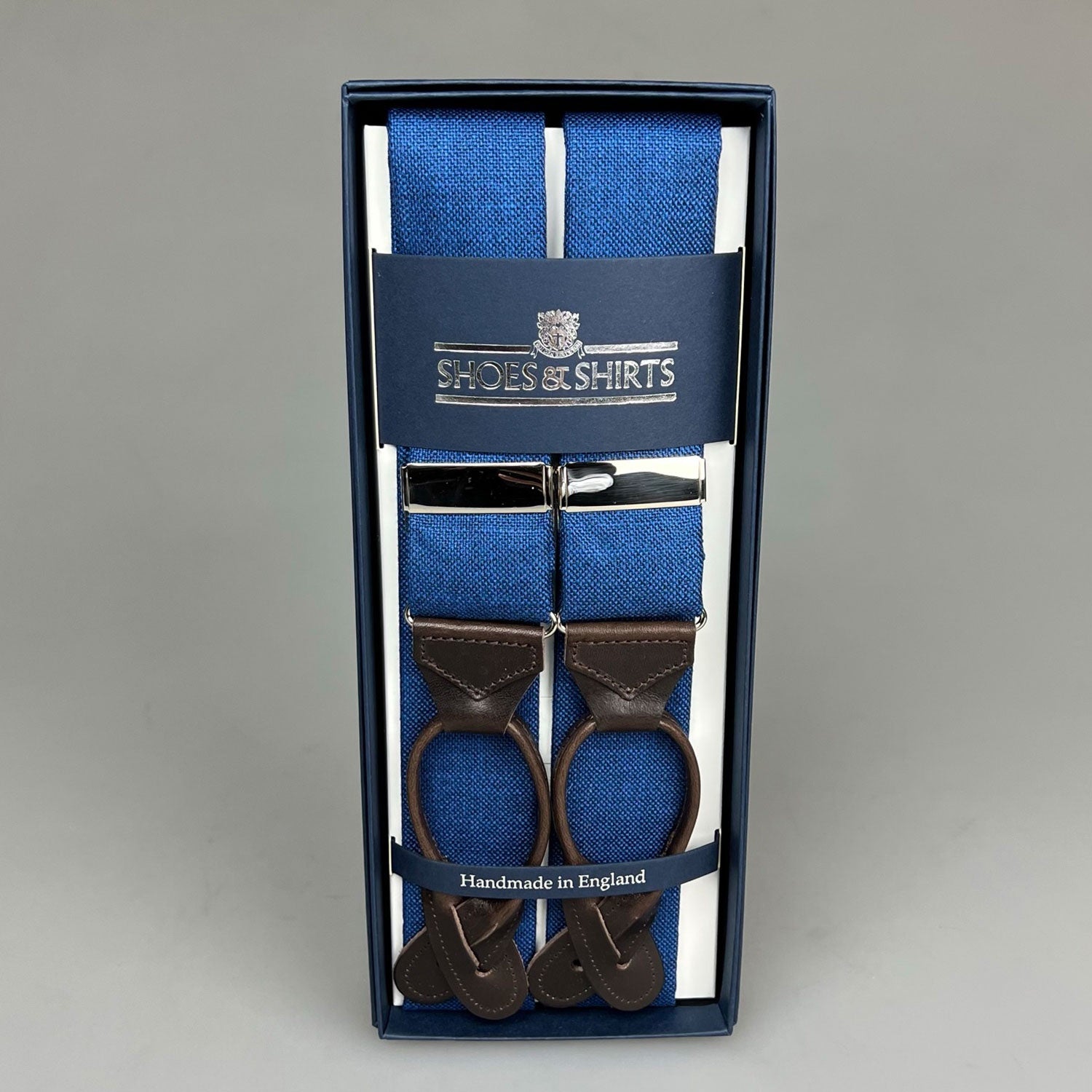 Albert Thurston Braces Bamboo Mid Blauw