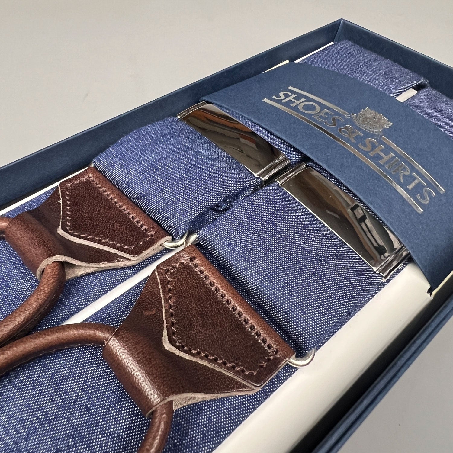 Albert Thurston Braces Denim Woolmix