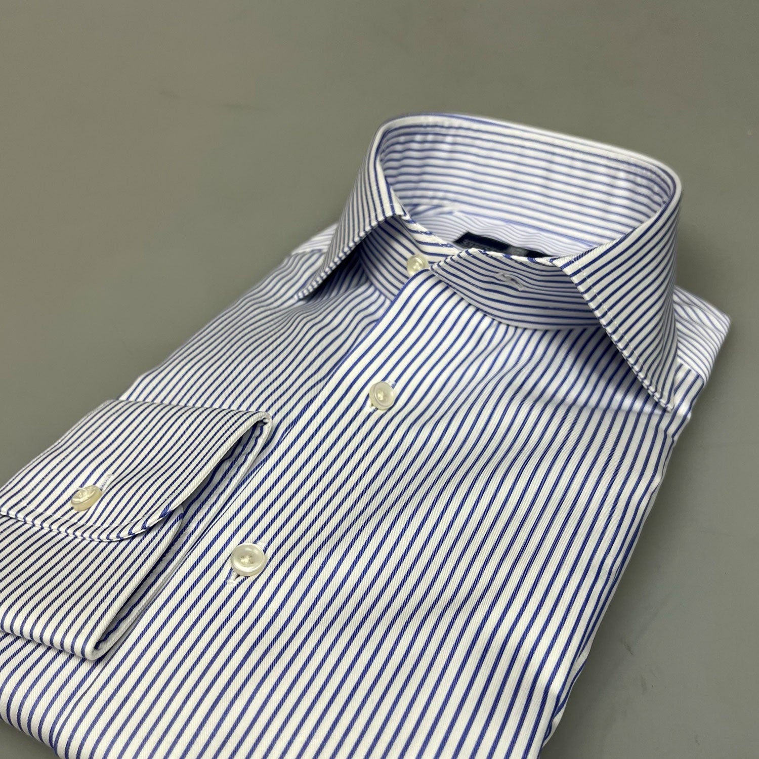 Julius Cutaway MF Twill Stripe Blauw
