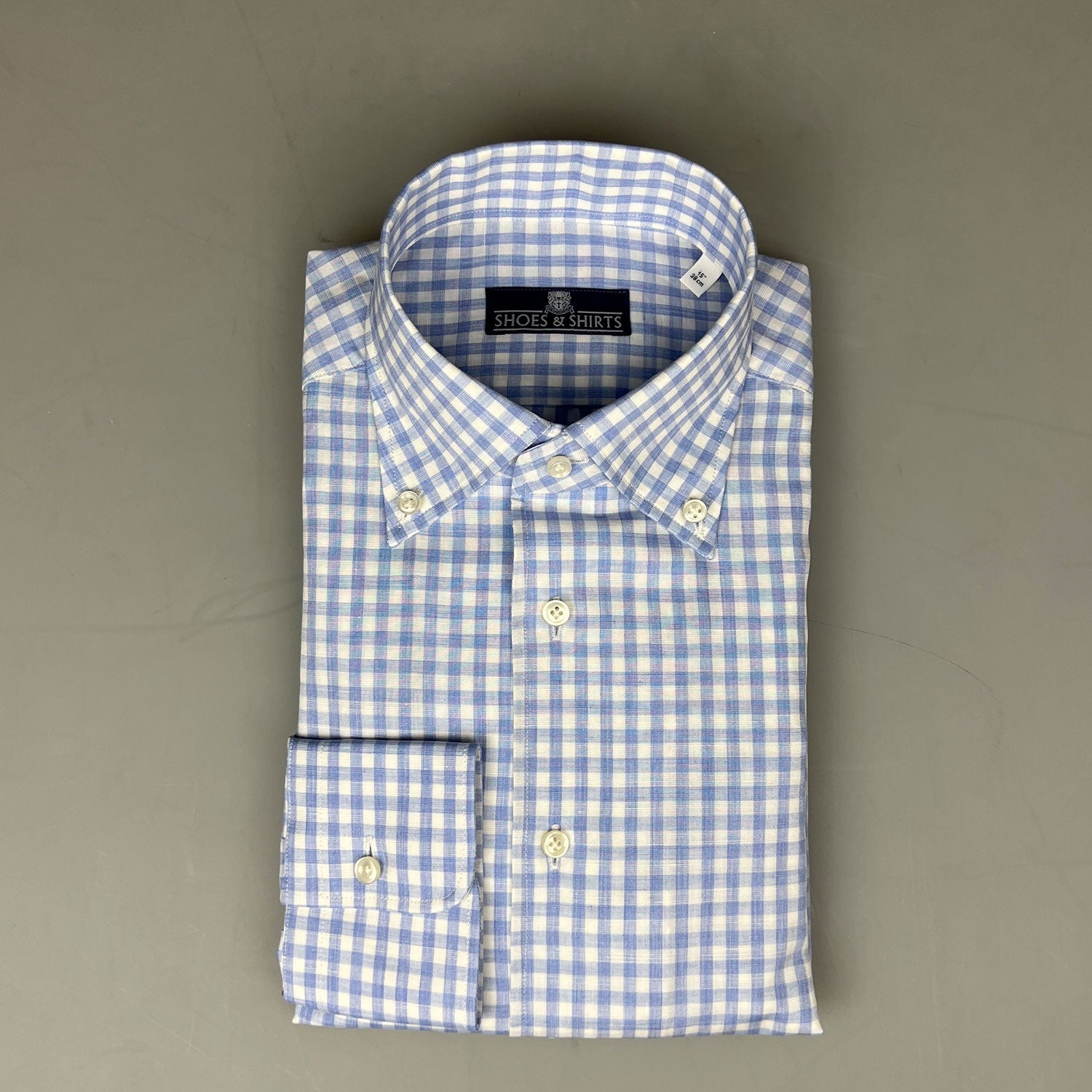 Julius Button Down Mediteranean Check