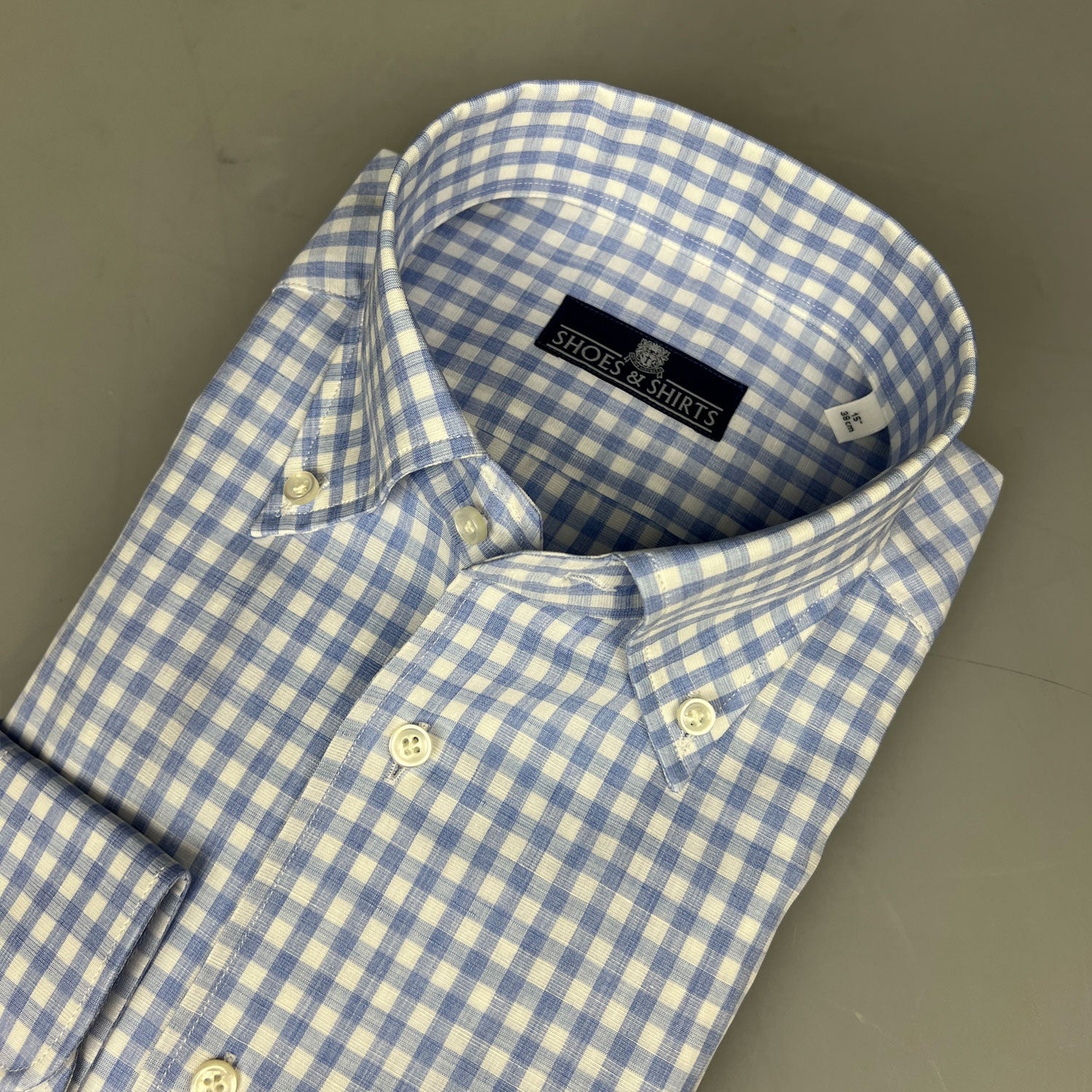 Julius Button Down Mediteranean Check