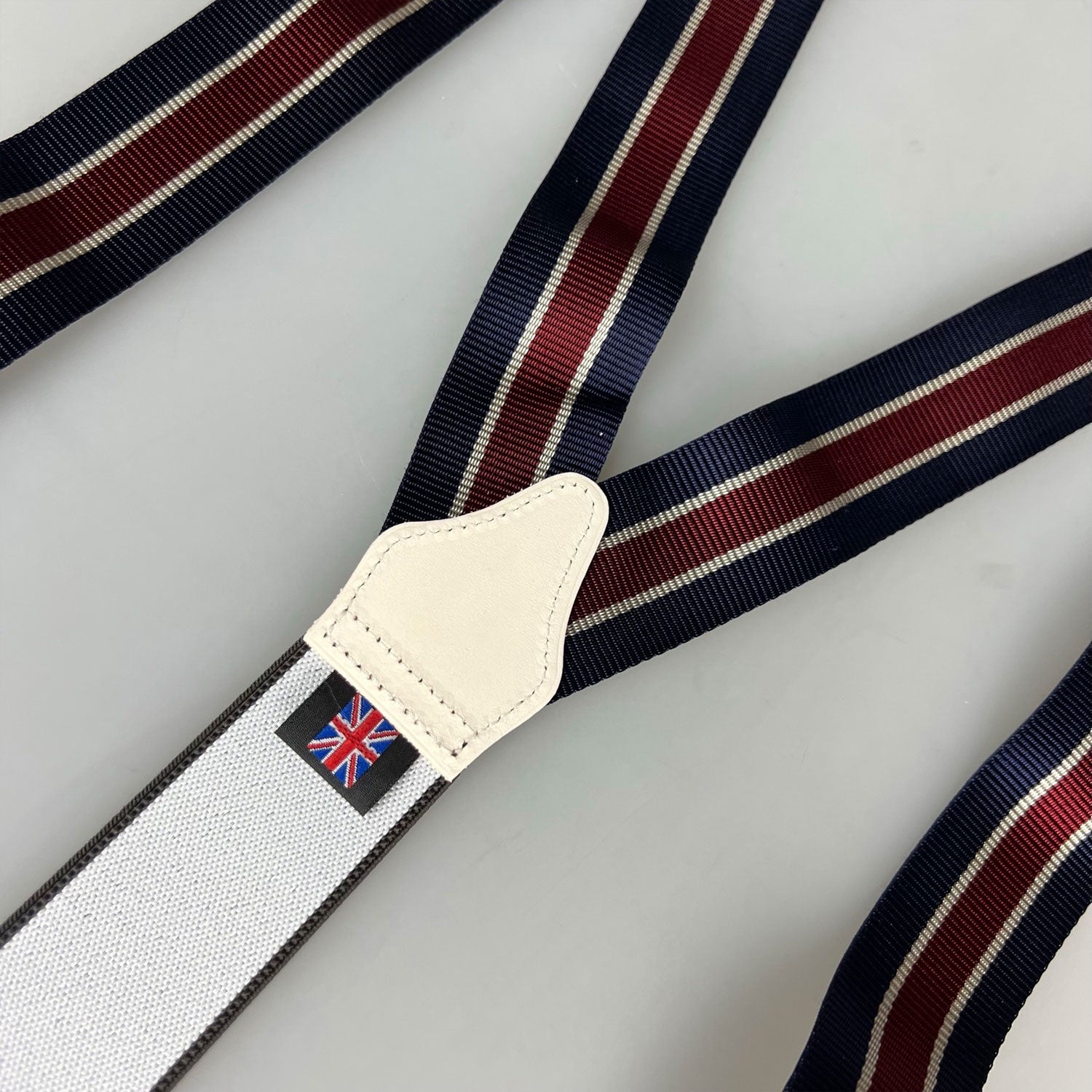 Albert Thurston Braces Stripe Navy/Red