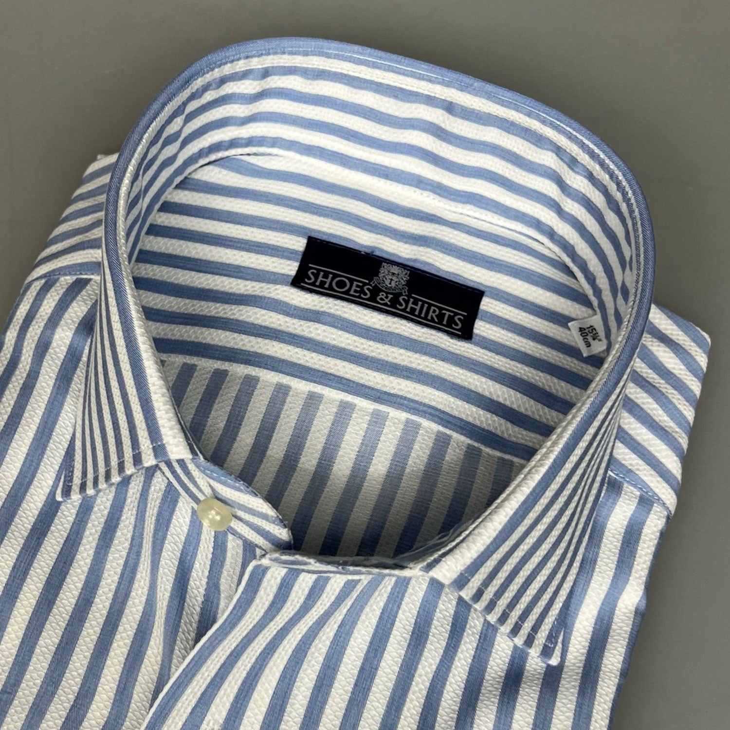 Julius Spread MF Weave Stripe Blauw