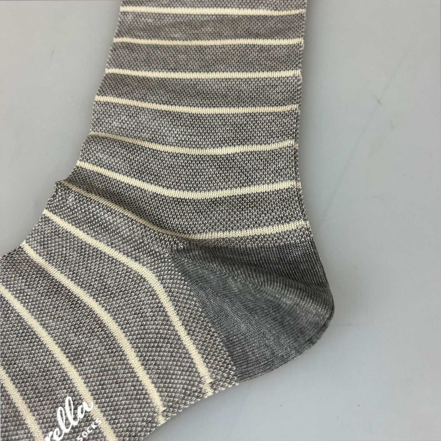 Pantherella Sock Cotton Stripe Licht Blauw