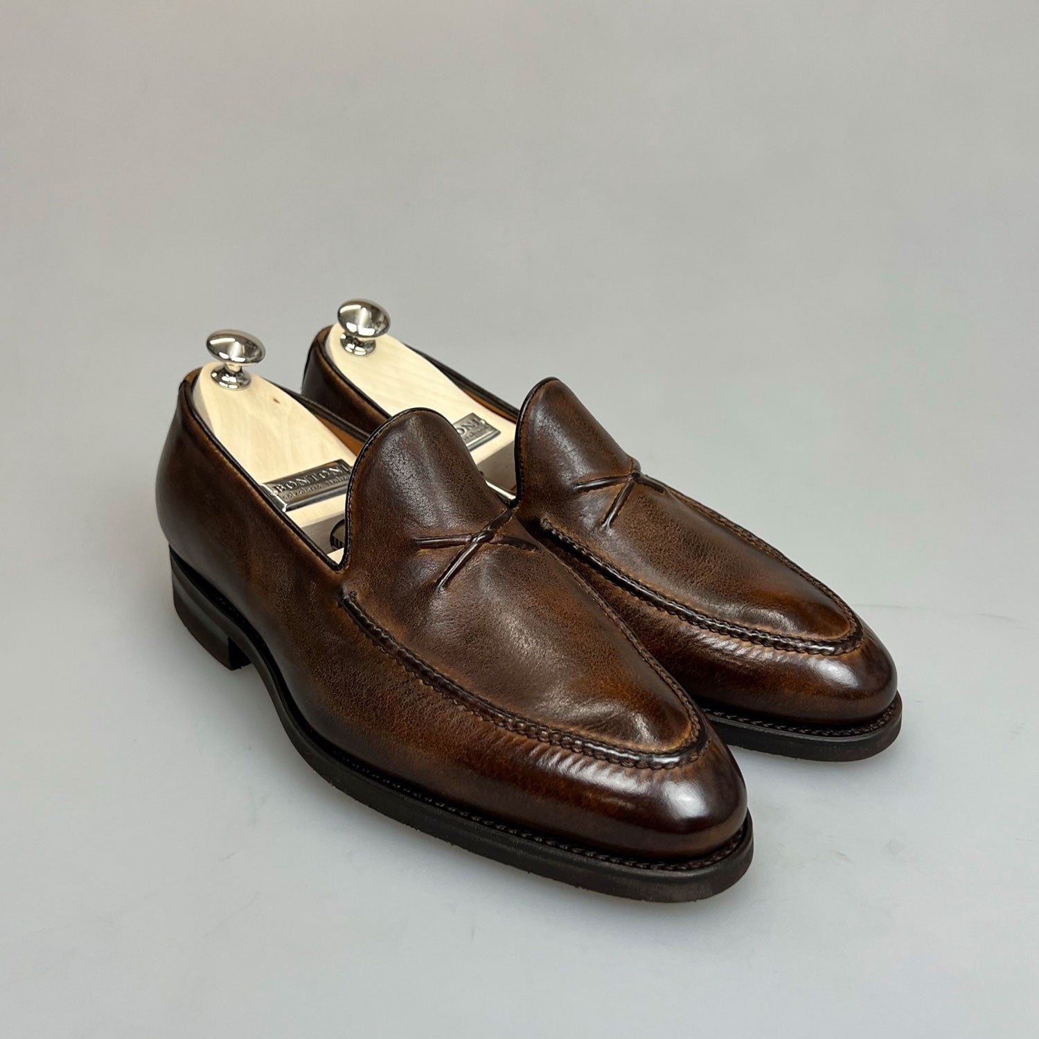 Bontoni De Bustis Loafer Choco Bruin