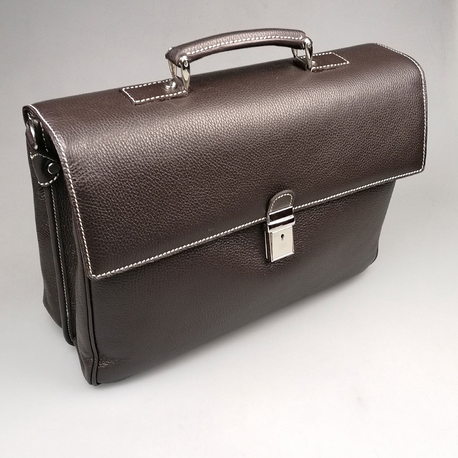 Julius Cartella Briefcase Classico 2 Donker Bruin