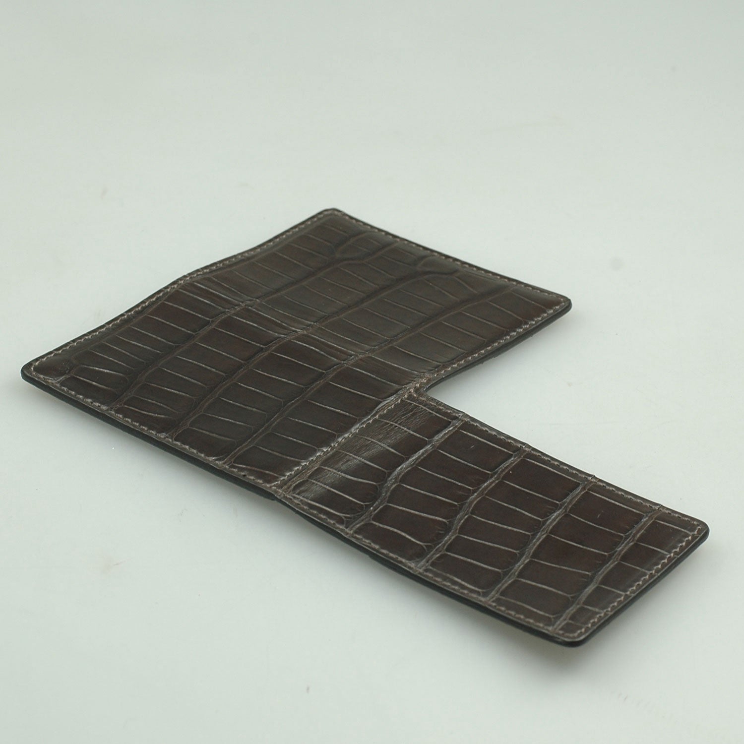 Julius L-Wallet Real Croco Bruin
