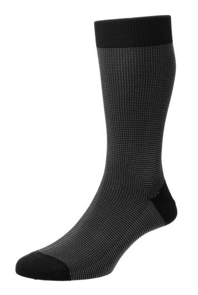 Sock Birdseye Cotton Black