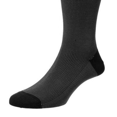 Sock Birdseye Cotton Black