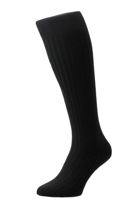 Long Sock Merino Black