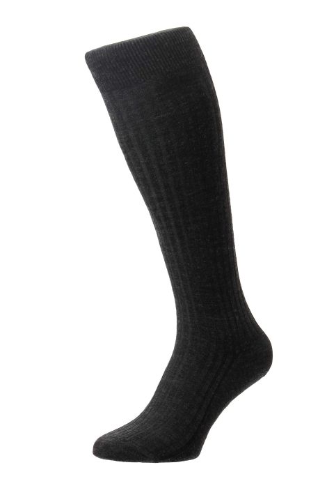 Long Sock Merino Charcoal
