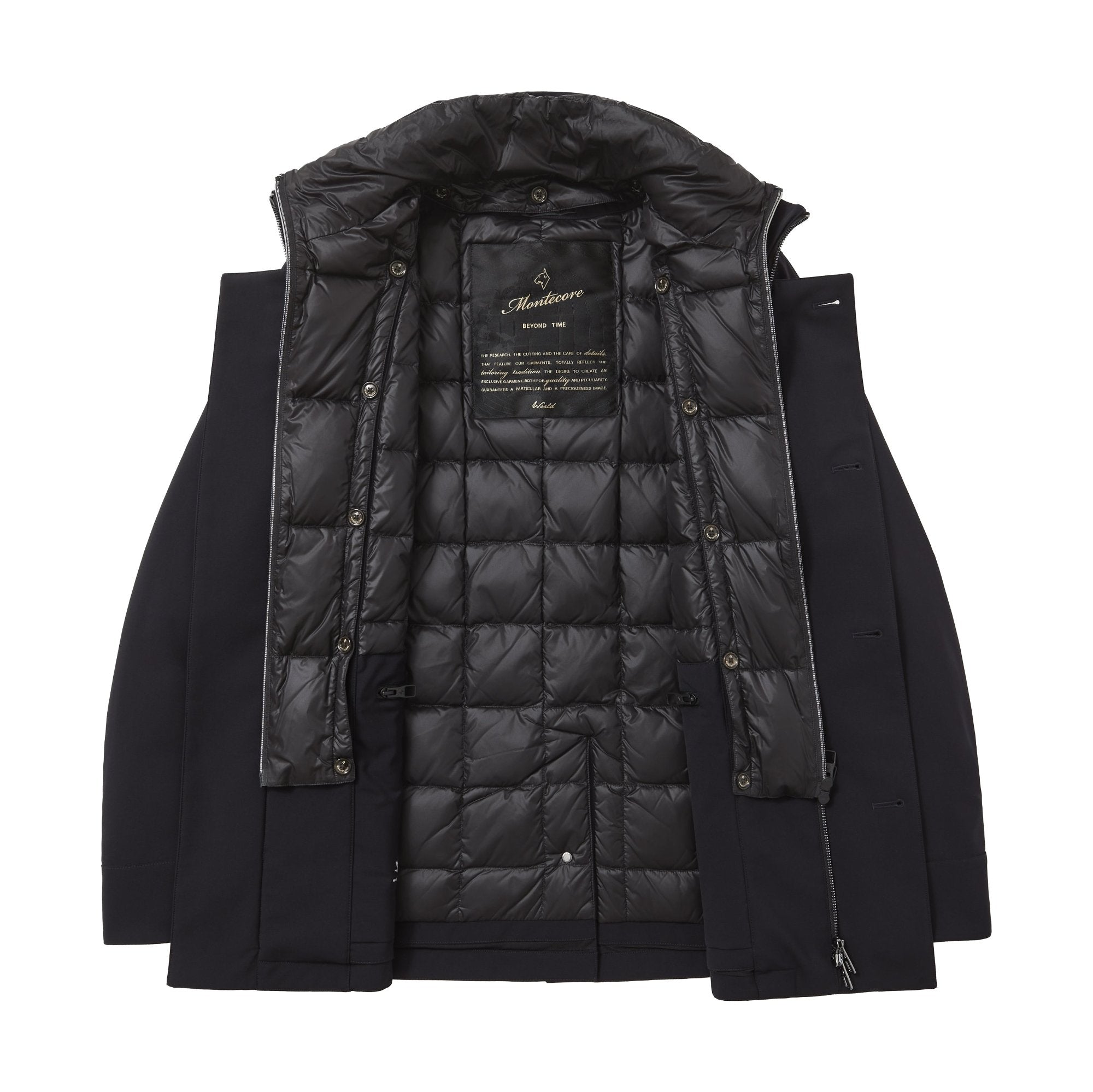 Down Peacoat Jacket Navy