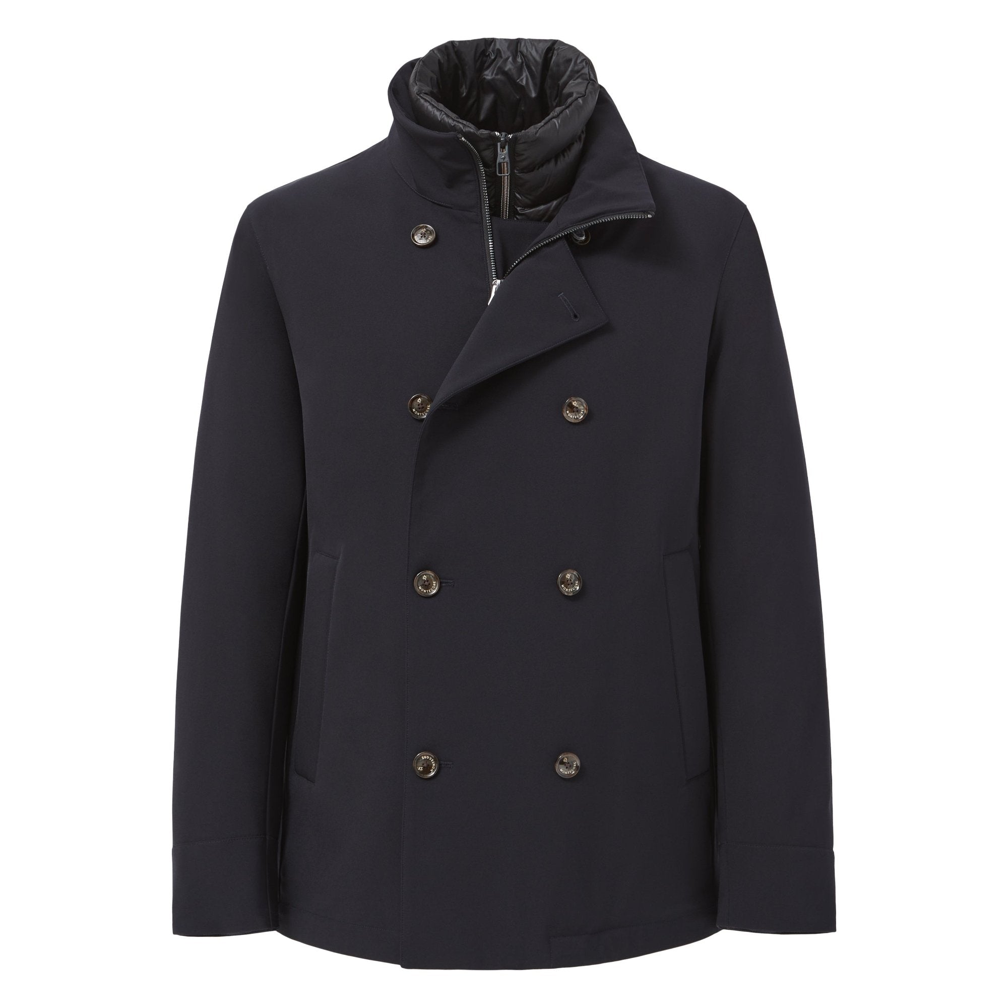 Down Peacoat Jacket Navy