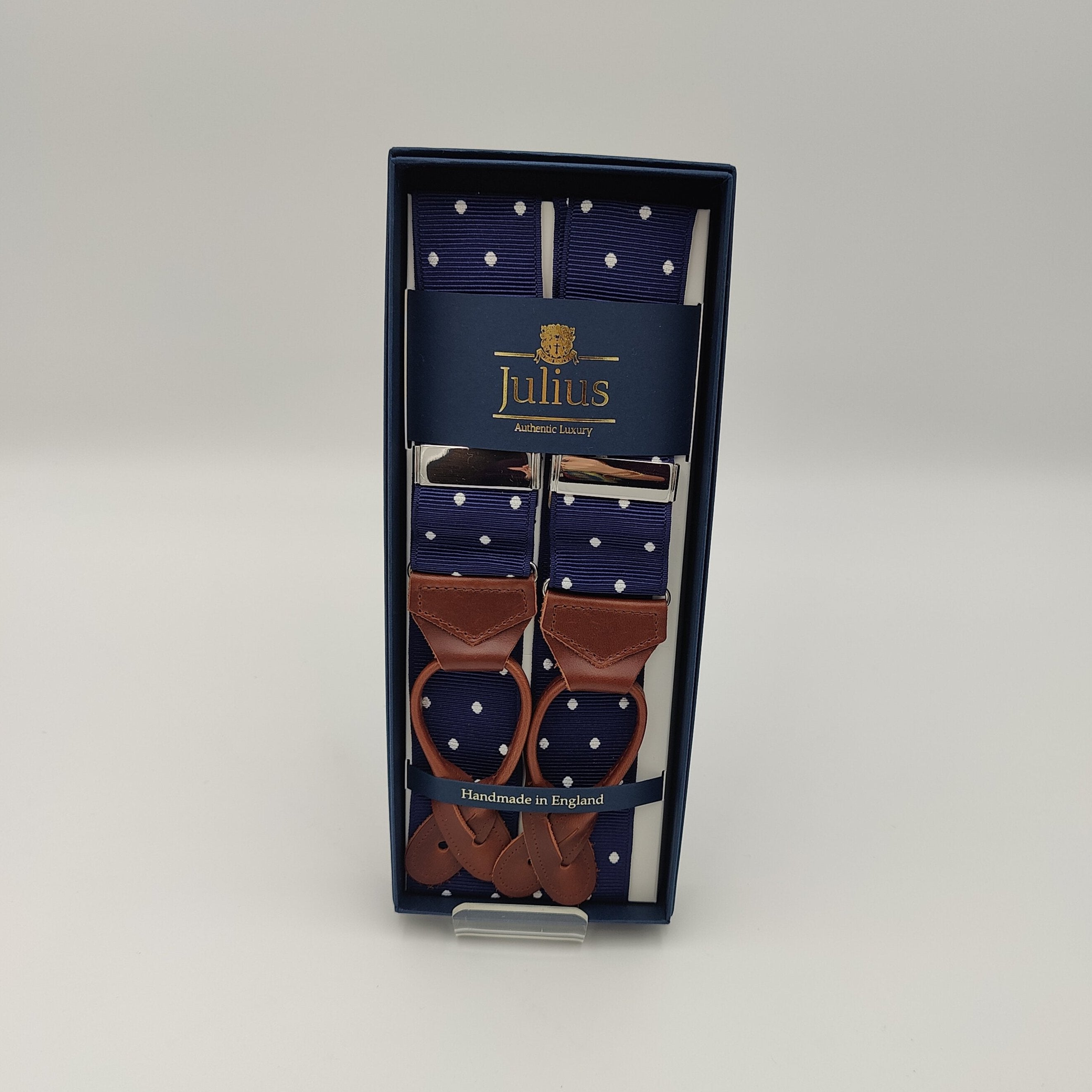 Braces Polka Dot Navy