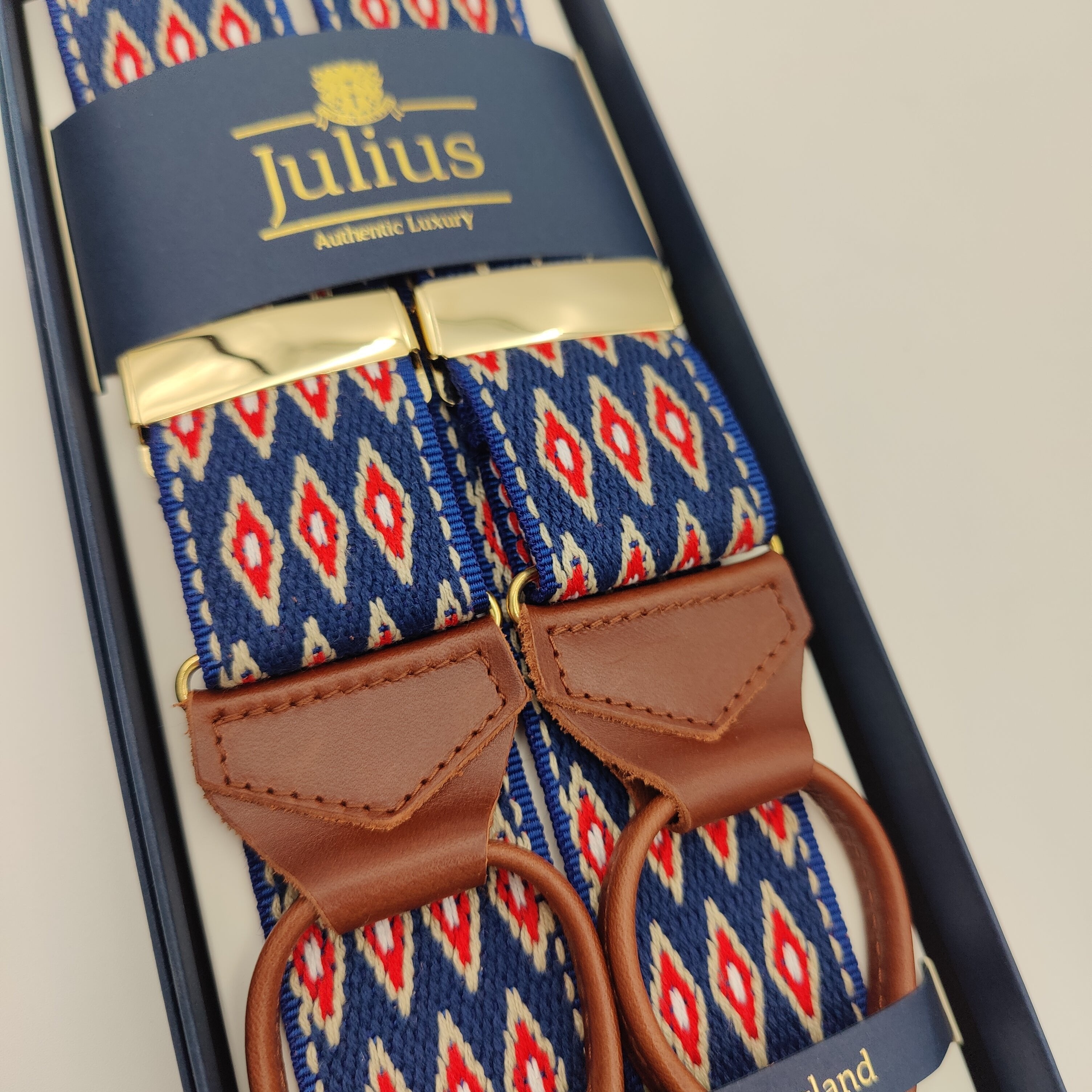 Braces Woven Aztek Blue