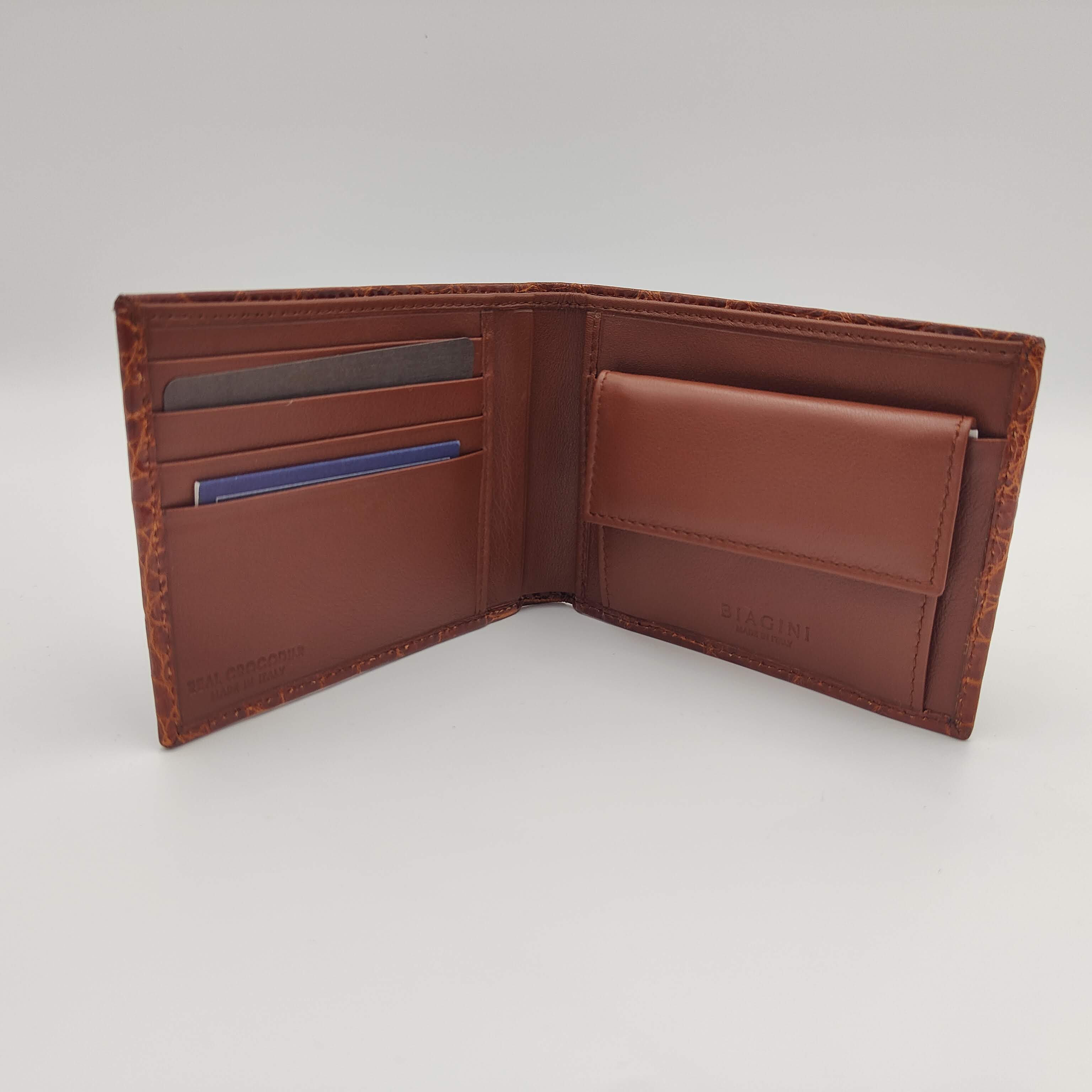 Wallet Real Croco Brown