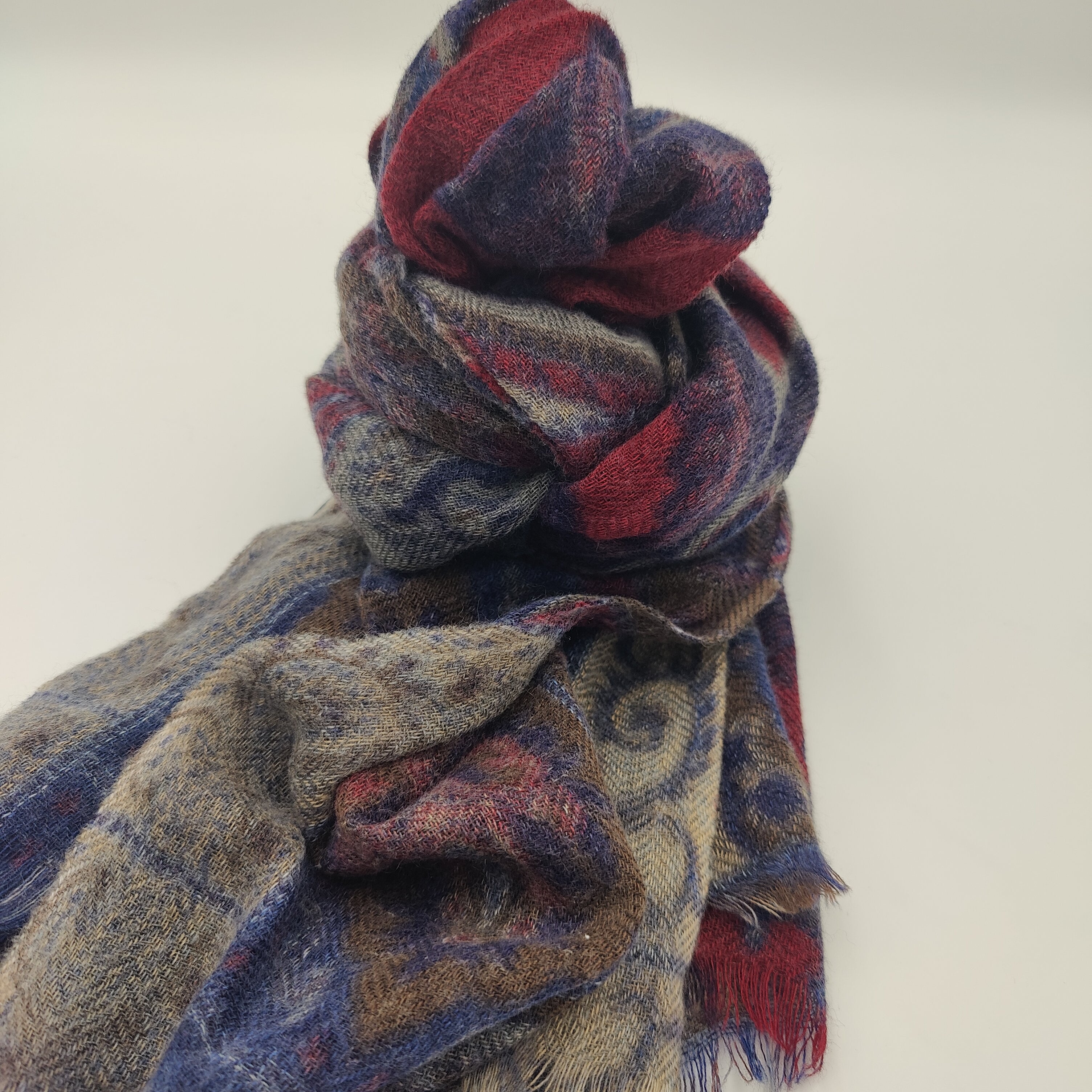 Scarf wool/cashmere Anton Red