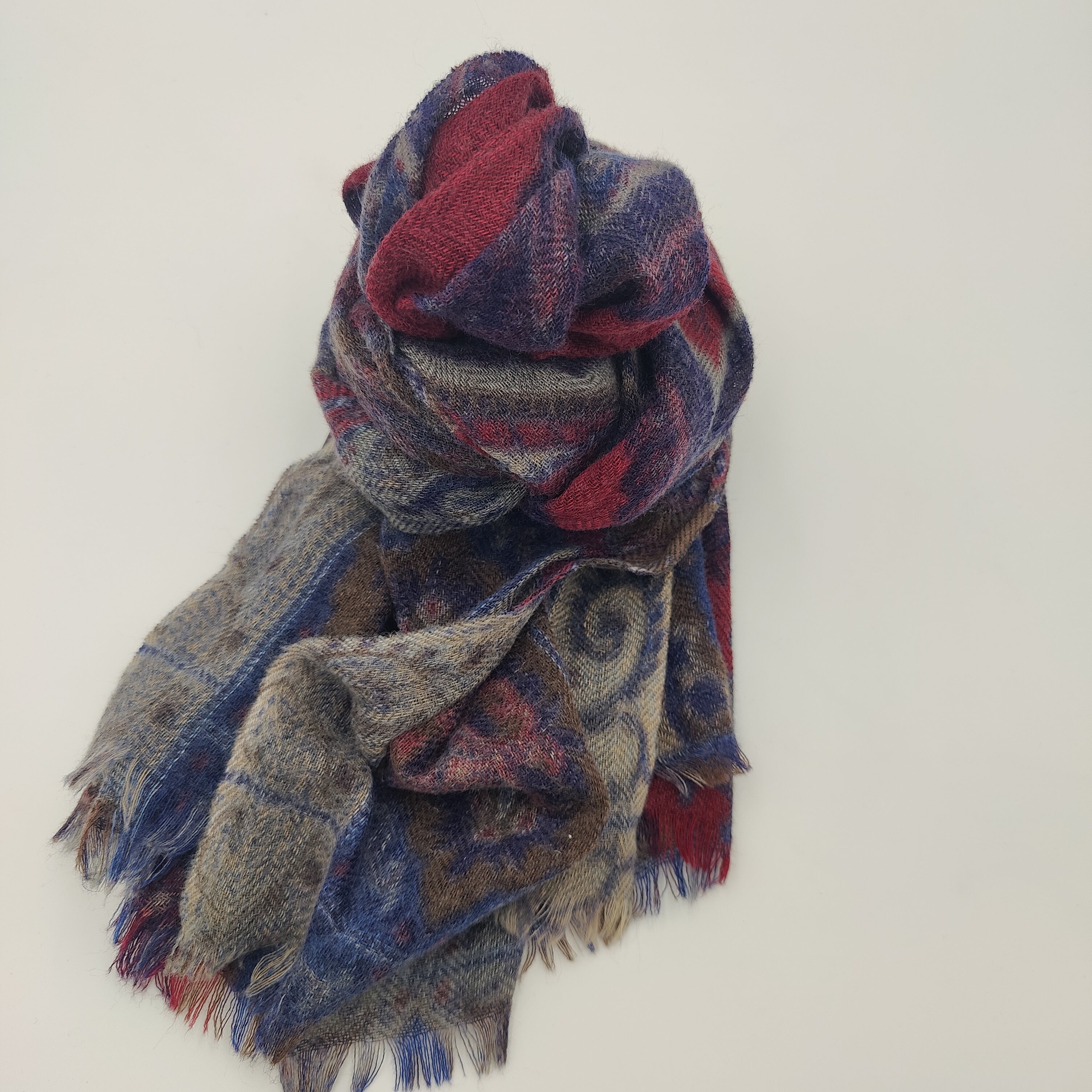 Scarf wool/cashmere Anton Red